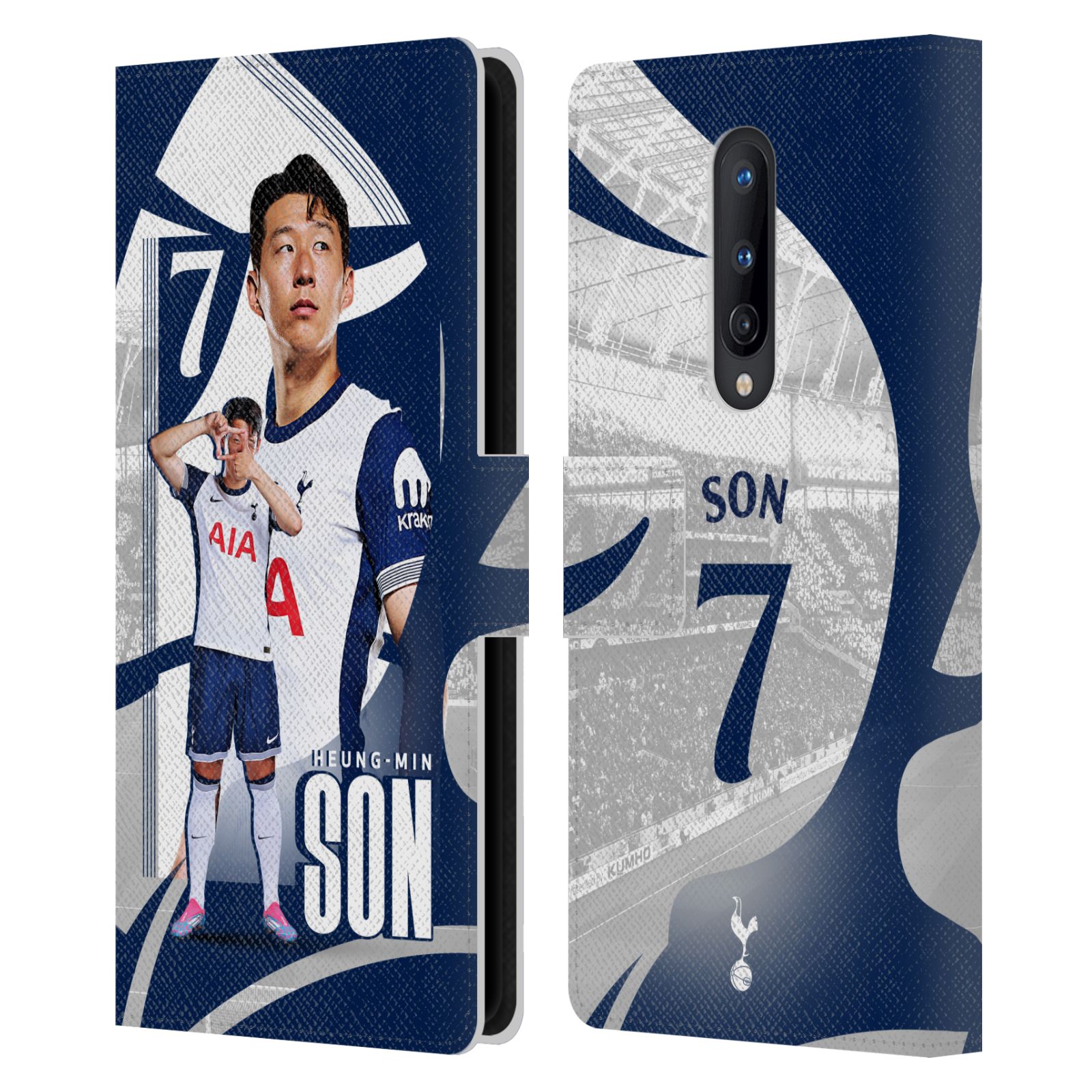 TOTTENHAM HOTSPUR F.C. 2024/25 FIRST TEAM LEATHER BOOK CASE FOR ONEPLUS PHONES - Picture 13 of 13
