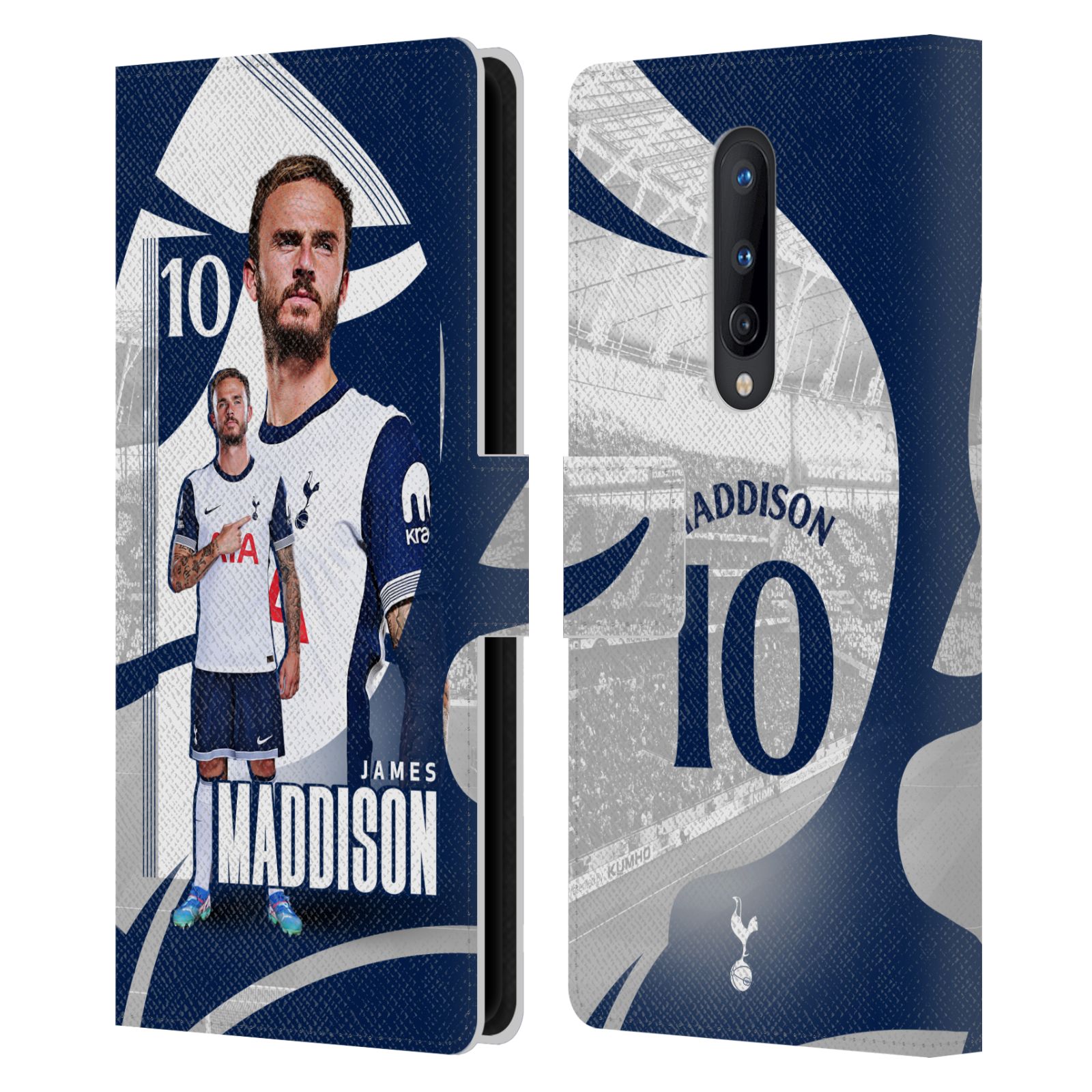 TOTTENHAM HOTSPUR F.C. 2024/25 FIRST TEAM LEATHER BOOK CASE FOR ONEPLUS PHONES - Picture 10 of 13