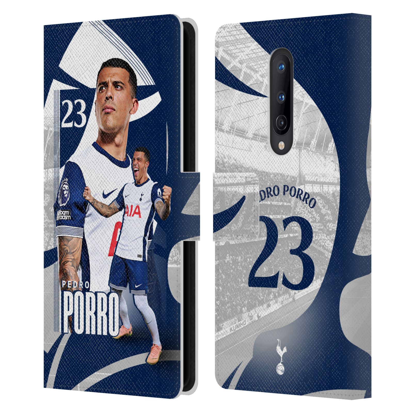 TOTTENHAM HOTSPUR F.C. 2024/25 FIRST TEAM LEATHER BOOK CASE FOR ONEPLUS PHONES - Picture 11 of 13