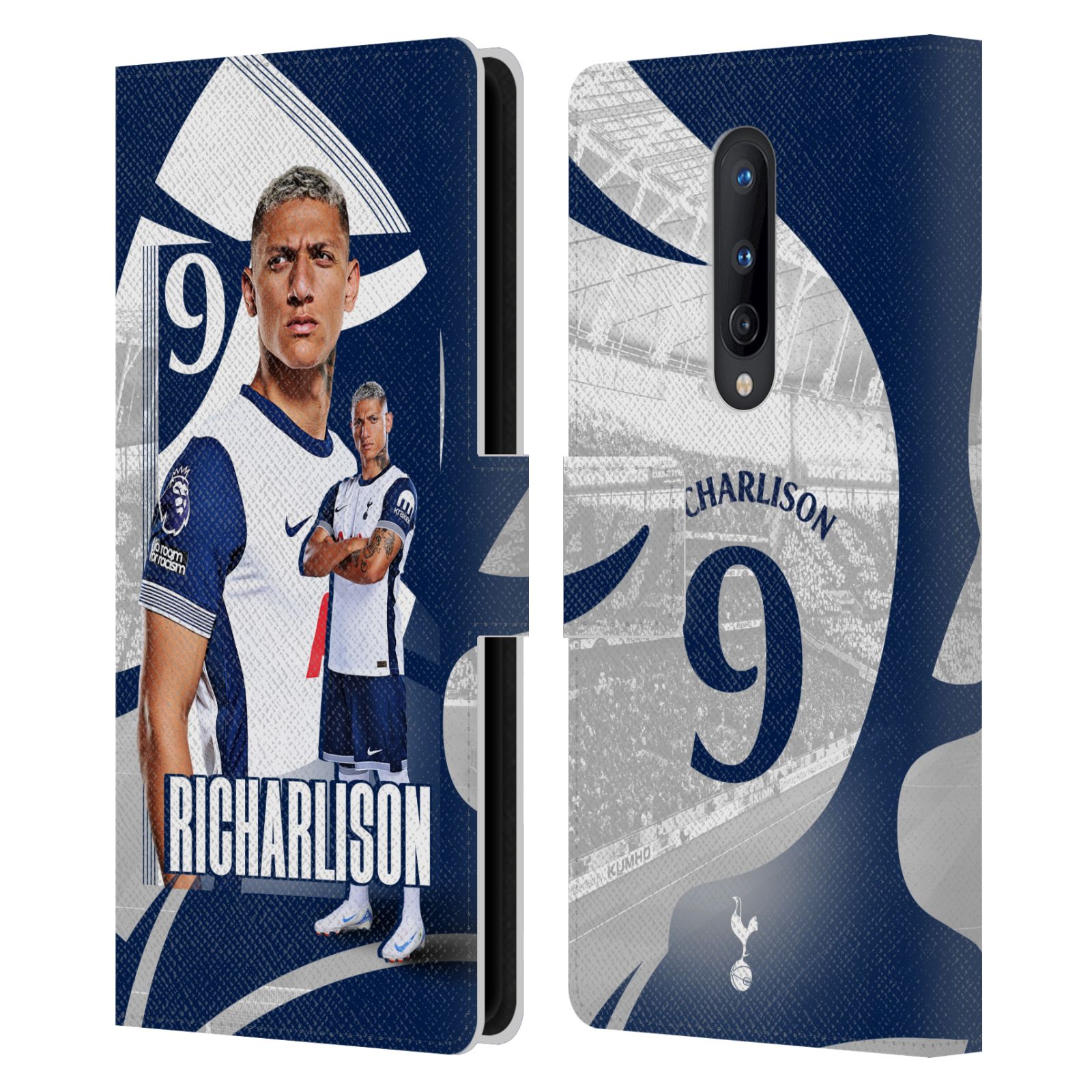 TOTTENHAM HOTSPUR F.C. 2024/25 FIRST TEAM LEATHER BOOK CASE FOR ONEPLUS PHONES - Picture 12 of 13