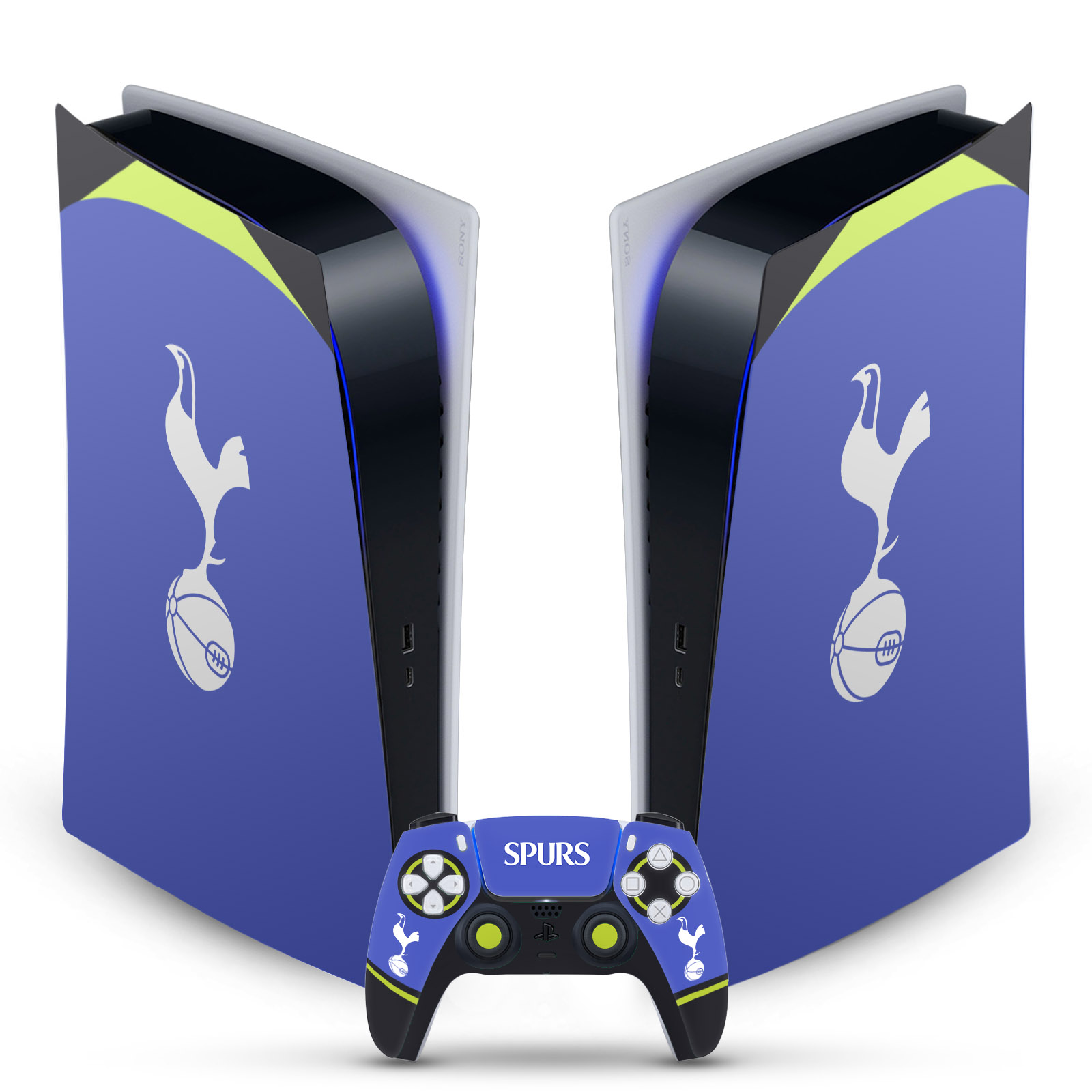 TOTTENHAM HOTSPUR F.C. LOGO ART VINYL SKIN FOR SONY PS5 DIGITAL EDITION BUNDLE