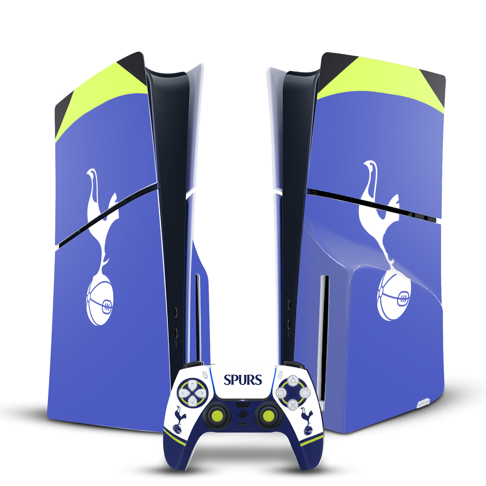 TOTTENHAM HOTSPUR F.C. LOGO ART VINYL SKIN FOR PS5 SLIM DISC EDITION BUNDLE