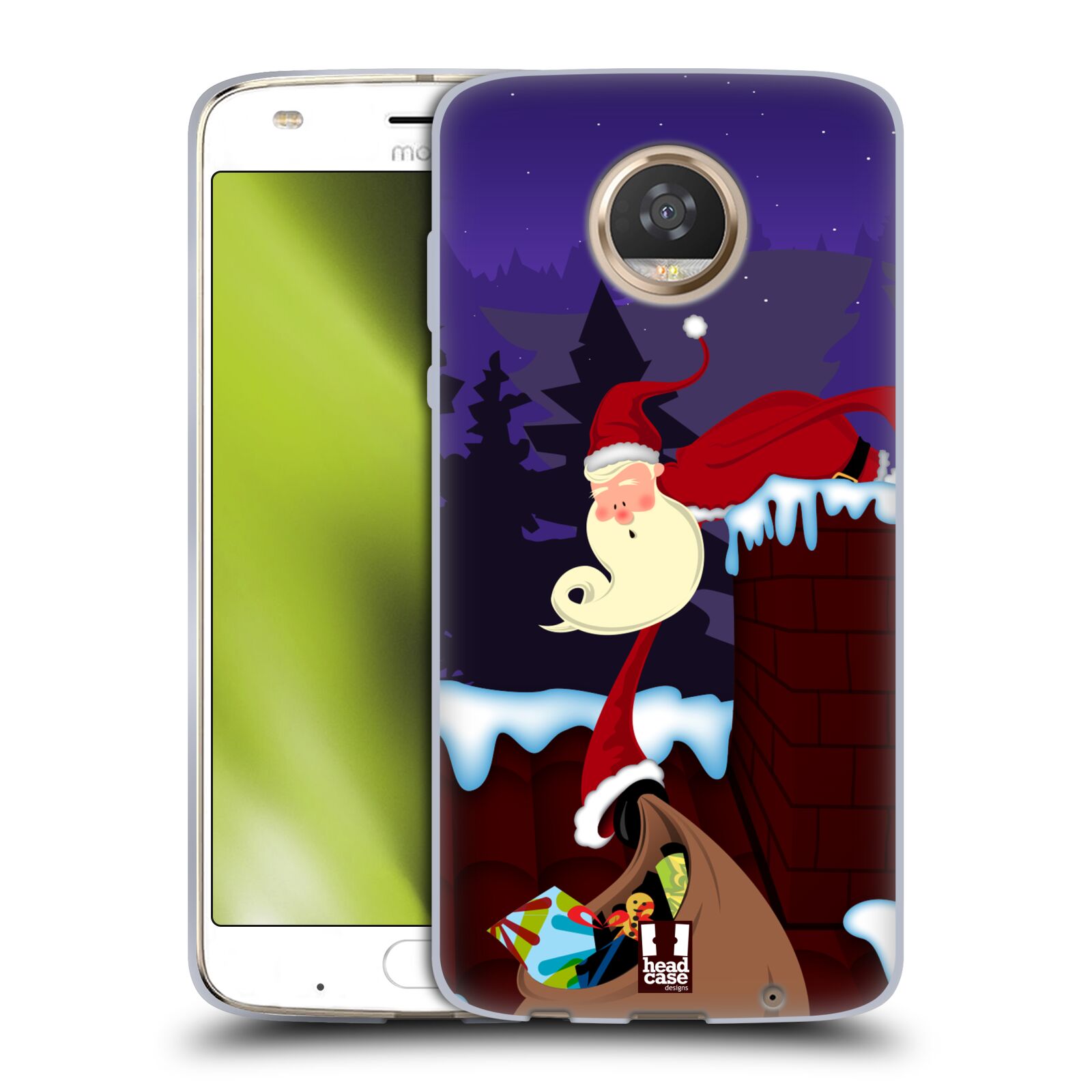 FUNDA DELGADA HEAD CASE DESIGNS SANTA GEL SUAVE PARA TELÉFONOS MOTOROLA 2 - Imagen 8 de 12