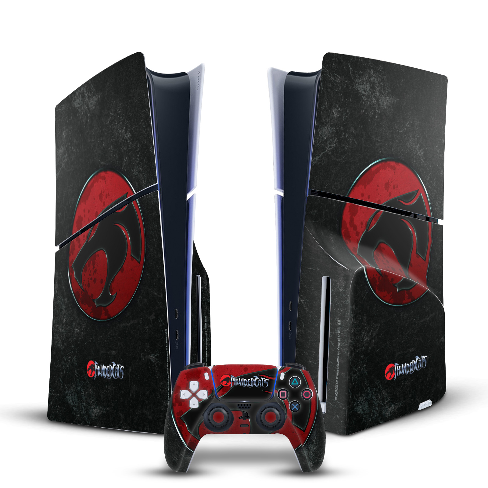 THUNDERCATS GRAPHICS VINYL SKIN FOR SONY PS5 SLIM DISC CONSOLE & CONTROLLER