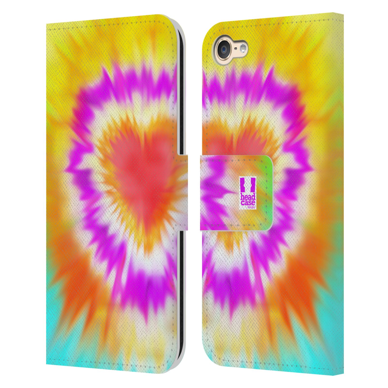 HEAD CASE DESIGNS TIE DYED S2 LEATHER BOOK WALLET CASE FOR APPLE iPOD TOUCH MP3 - Picture 7 of 11