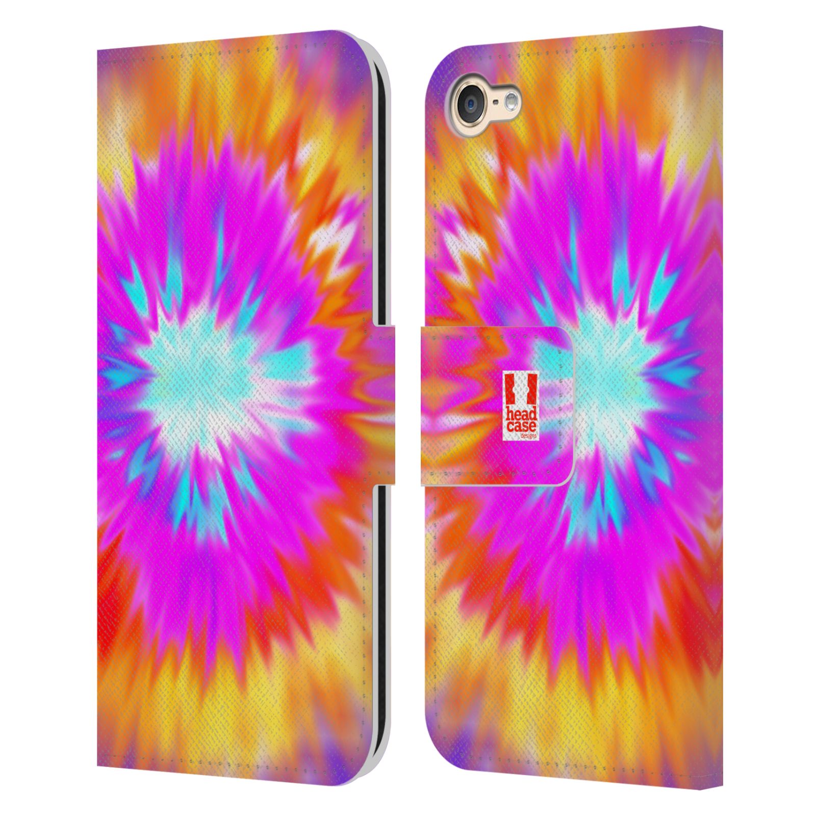 HEAD CASE DESIGNS TIE DYED S2 LEATHER BOOK WALLET CASE FOR APPLE iPOD TOUCH MP3 - Picture 8 of 11