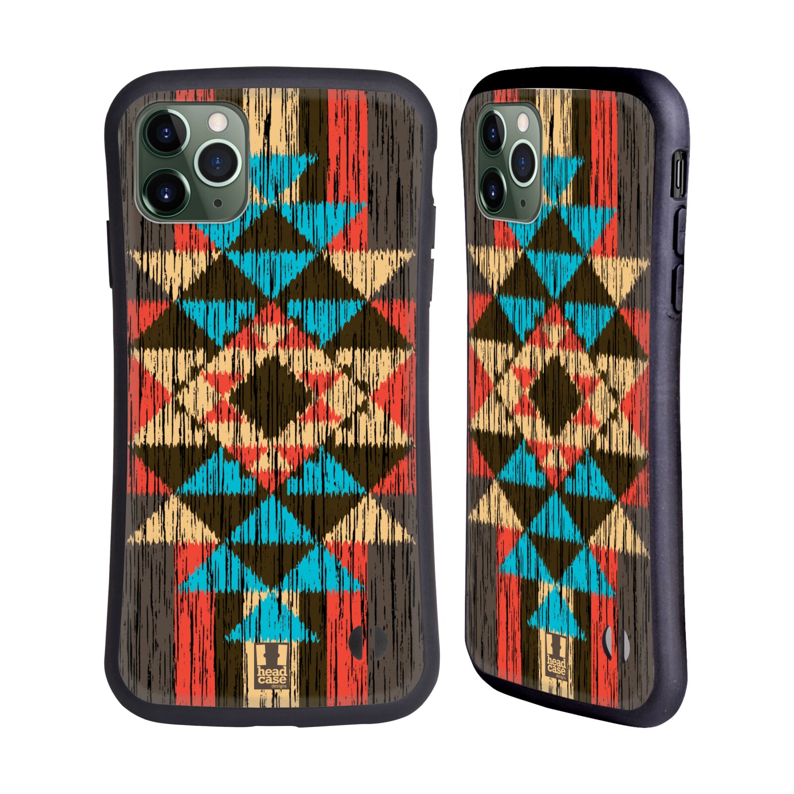 HEAD CASE DESIGNS TIMBER TRIBAL PRINTS HYBRID CASE FOR APPLE iPHONES PHONES - Picture 8 of 12