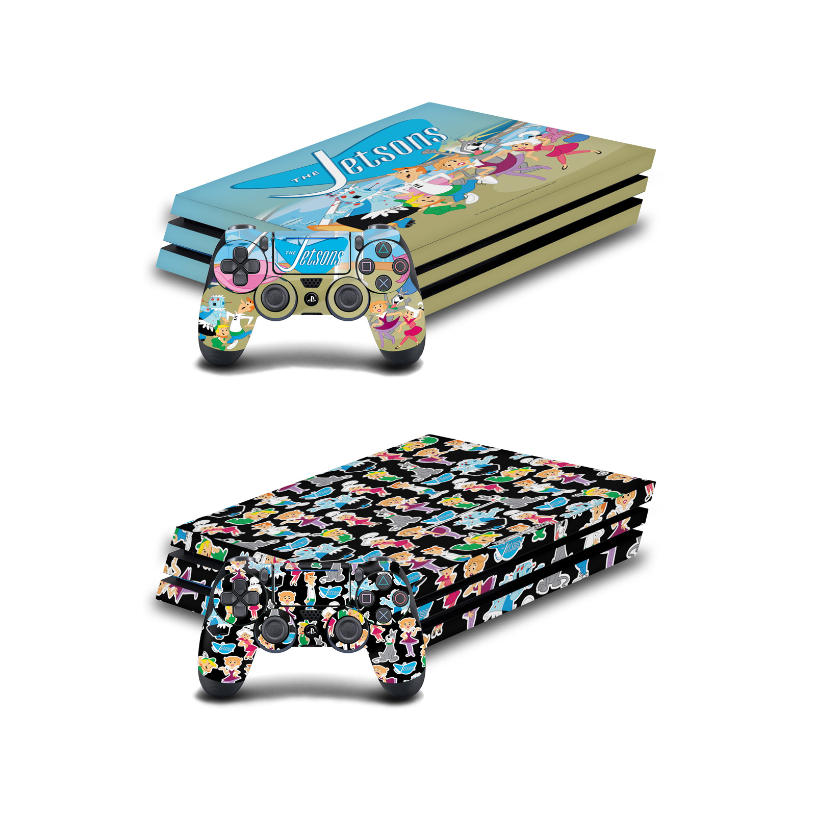 OFFIZIELLER THE JETSONS GRAFIK VINYL SKIN AUFKLEBER FÜR PS4 PRO KONSOLE & DUALSHOCK 4 - Bild 1 von 11
