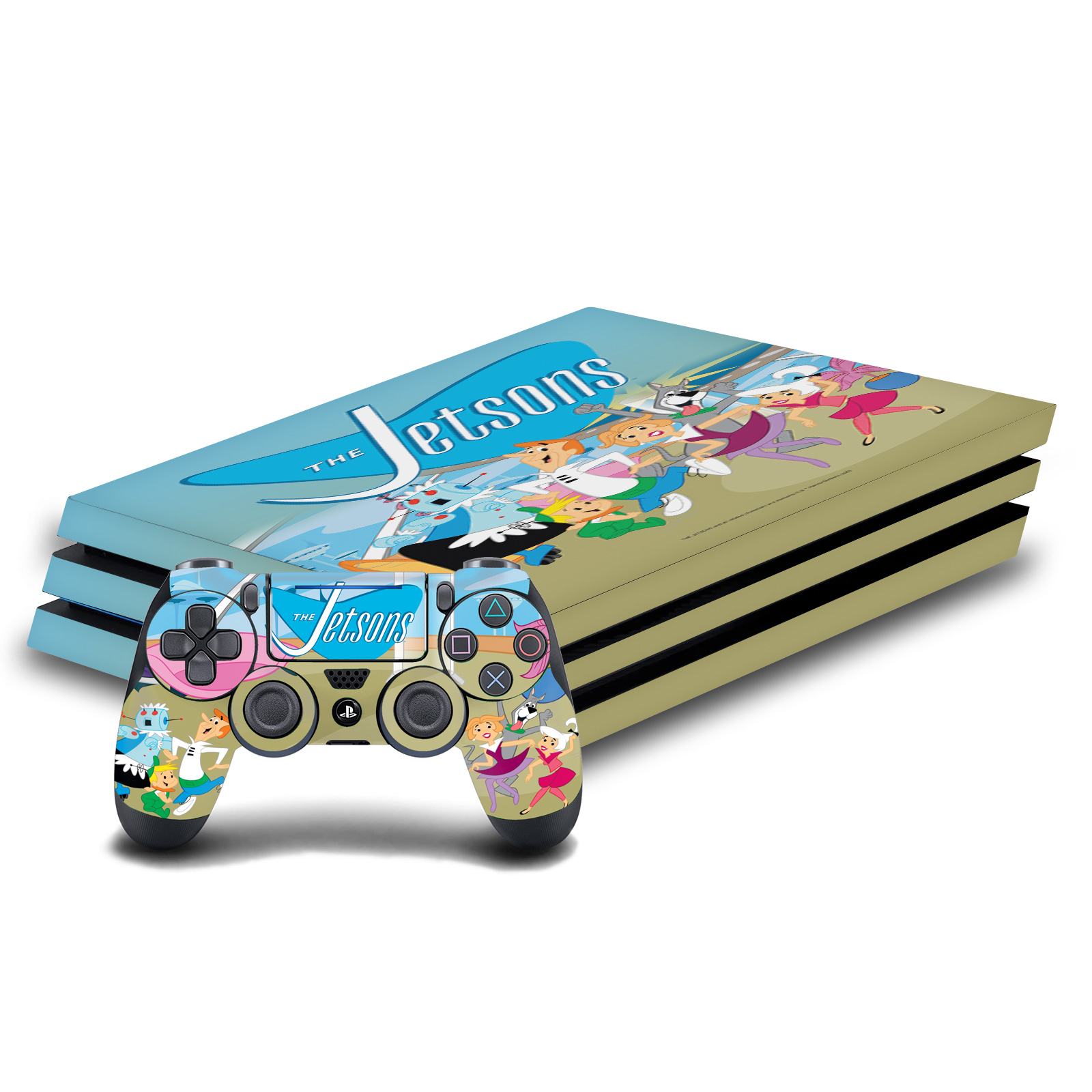 OFFIZIELLER THE JETSONS GRAFIK VINYL SKIN AUFKLEBER FÜR PS4 PRO KONSOLE & DUALSHOCK 4 - Bild 10 von 11