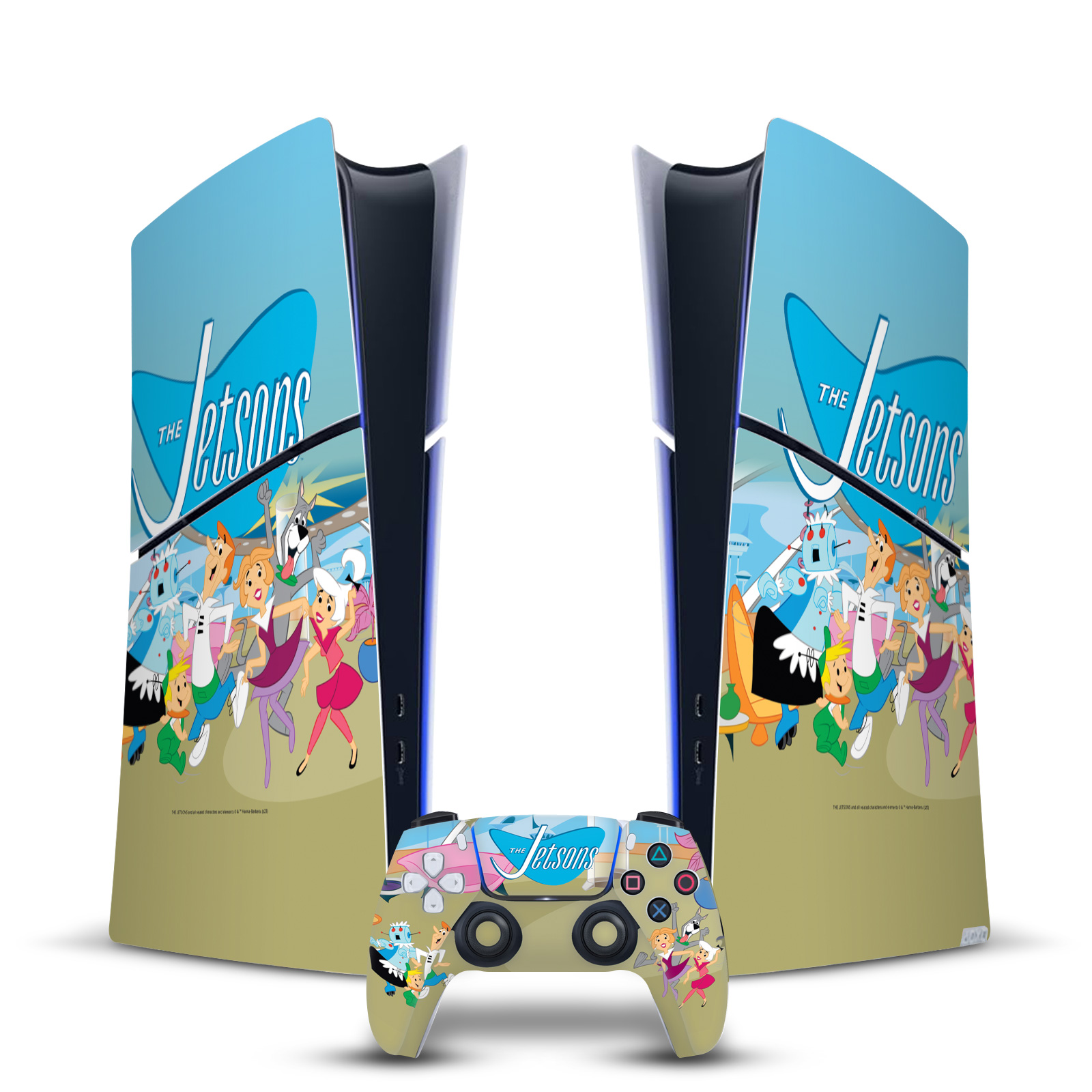 THE JETSONS GRAPHICS VINYL SKIN DECAL FOR PS5 SLIM DIGITAL CONSOLE & CONTROLLER