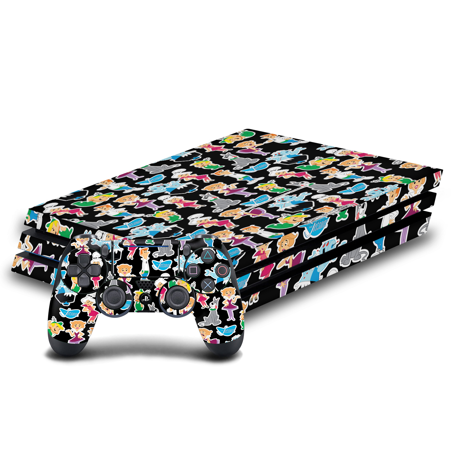 OFFIZIELLER THE JETSONS GRAFIK VINYL SKIN AUFKLEBER FÜR PS4 PRO KONSOLE & DUALSHOCK 4 - Bild 11 von 11