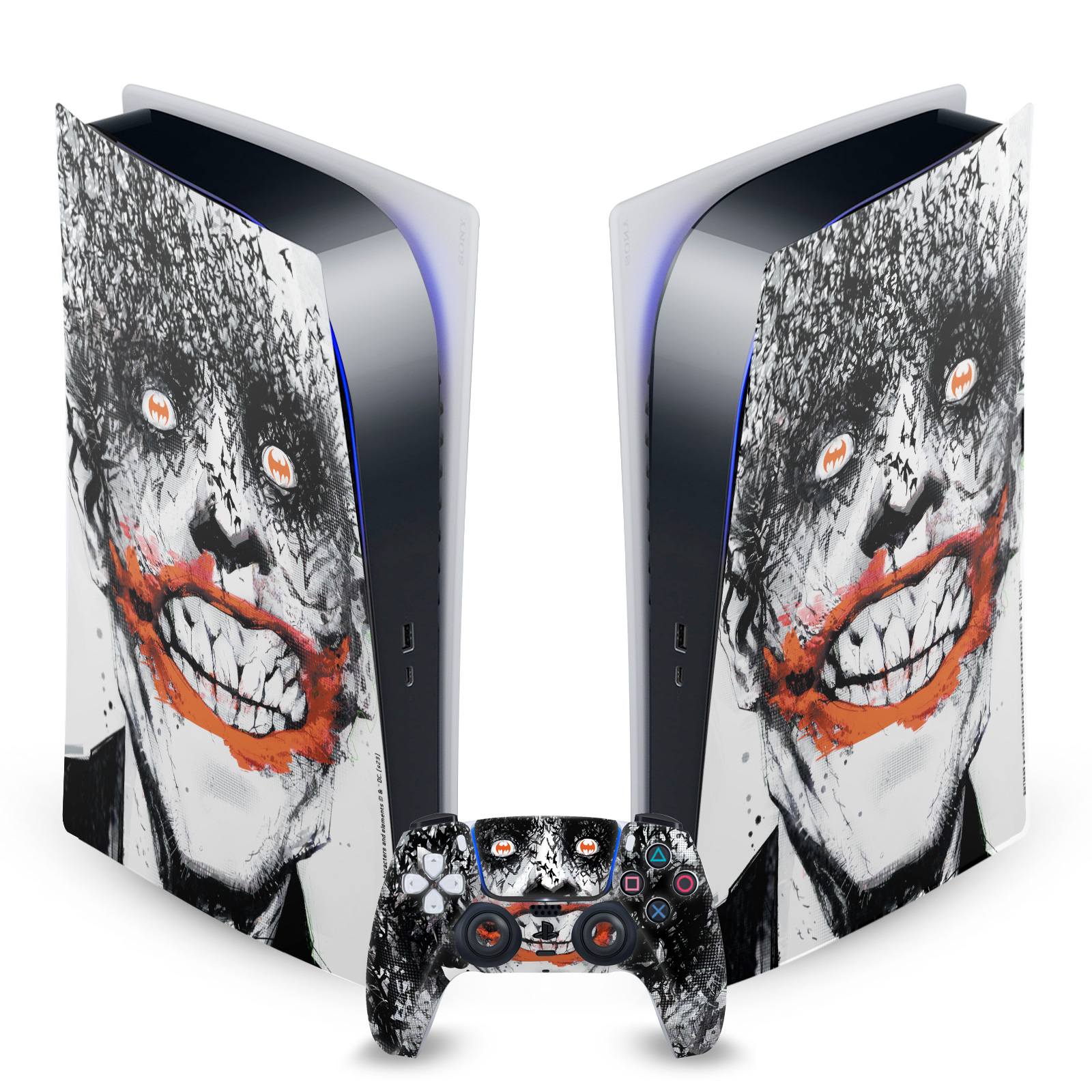 JOKER DC COMICS CHARACTER ART VINYL SKIN FOR SONY PS5 DIGITAL EDITION BUNDLE