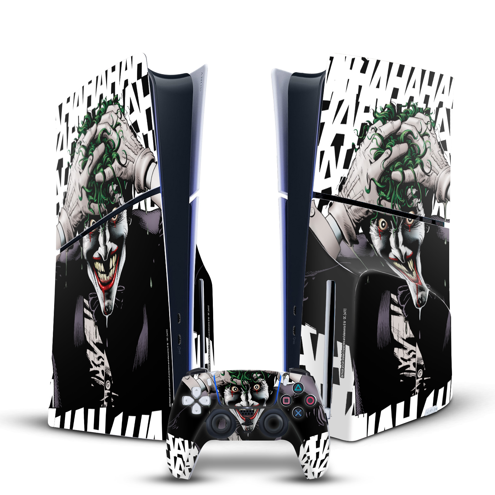 JOKER DC COMICS CHARACTER ART VINYL SKIN FOR PS5 SLIM DISC CONSOLE & CONTROLLER