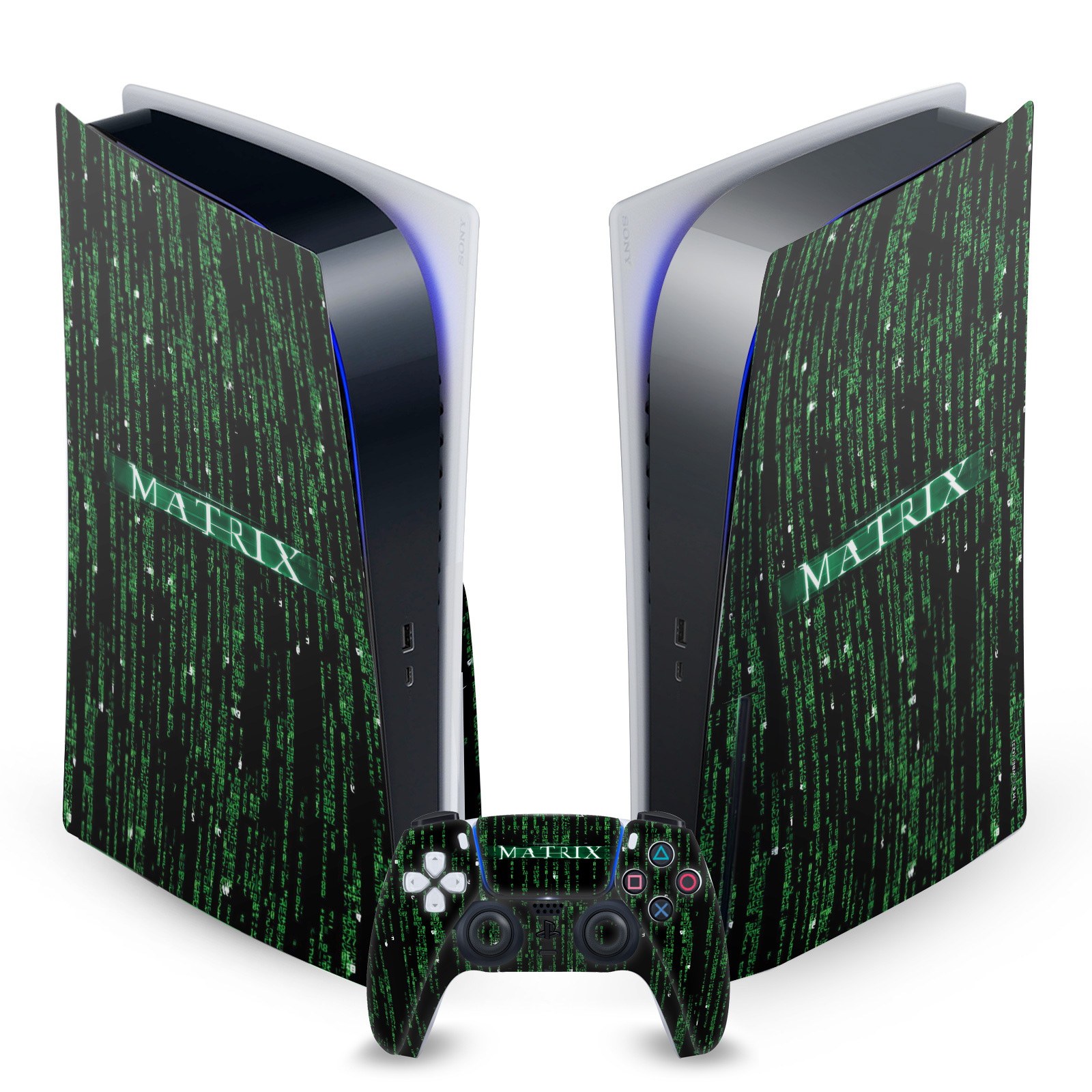 OFFICIAL THE MATRIX KEY ART VINYL SKIN DECAL FOR SONY PS5 DISC EDITION BUNDLE