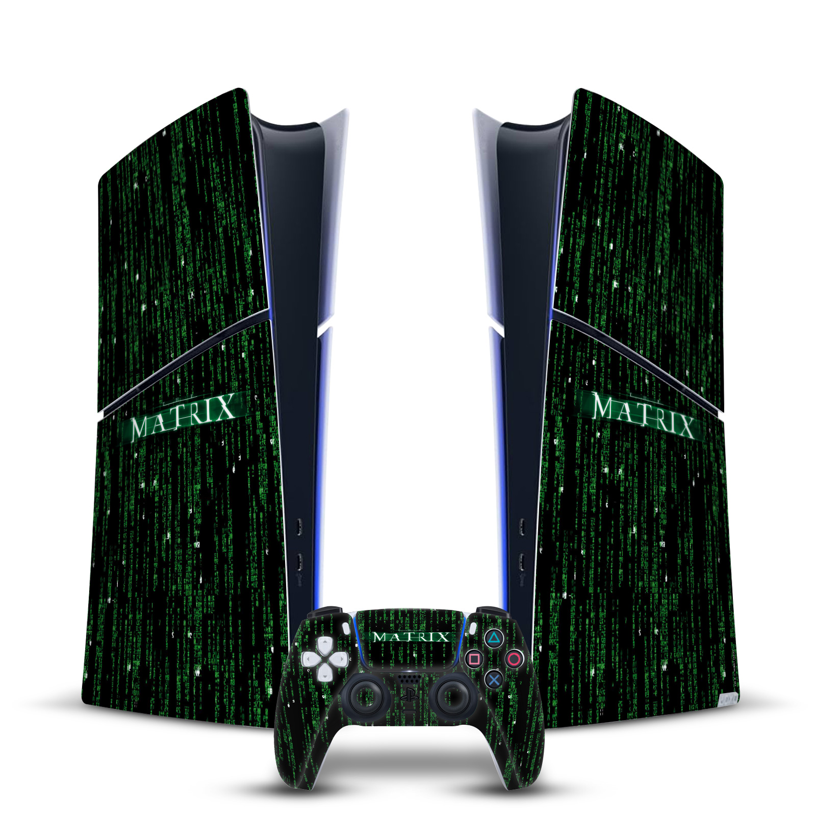 OFFICIAL THE MATRIX KEY ART VINYL SKIN FOR PS5 SLIM DIGITAL CONSOLE & CONTROLLER