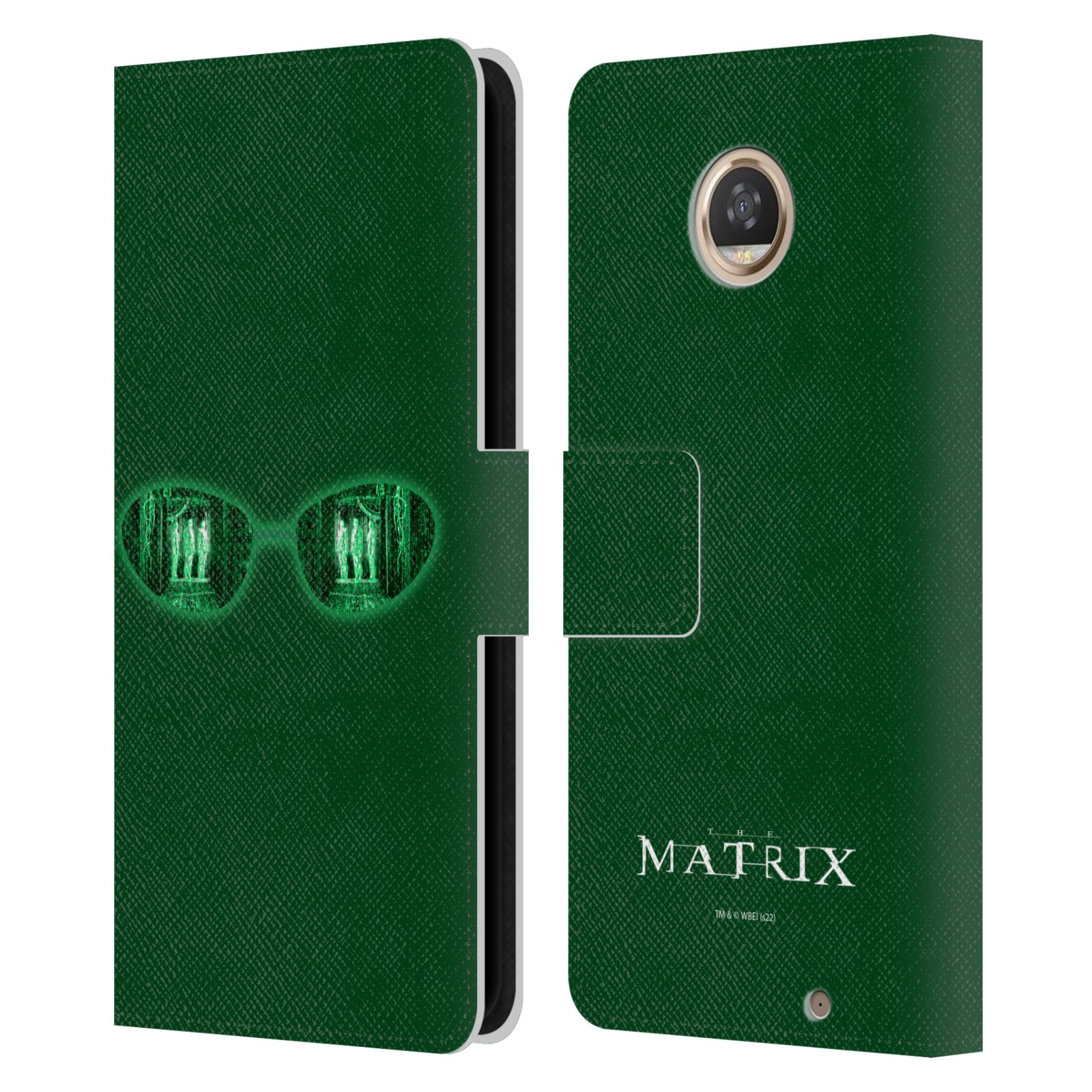 OFFICIAL THE MATRIX KEY ART LEATHER BOOK WALLET CASE COVER FOR MOTOROLA PHONES