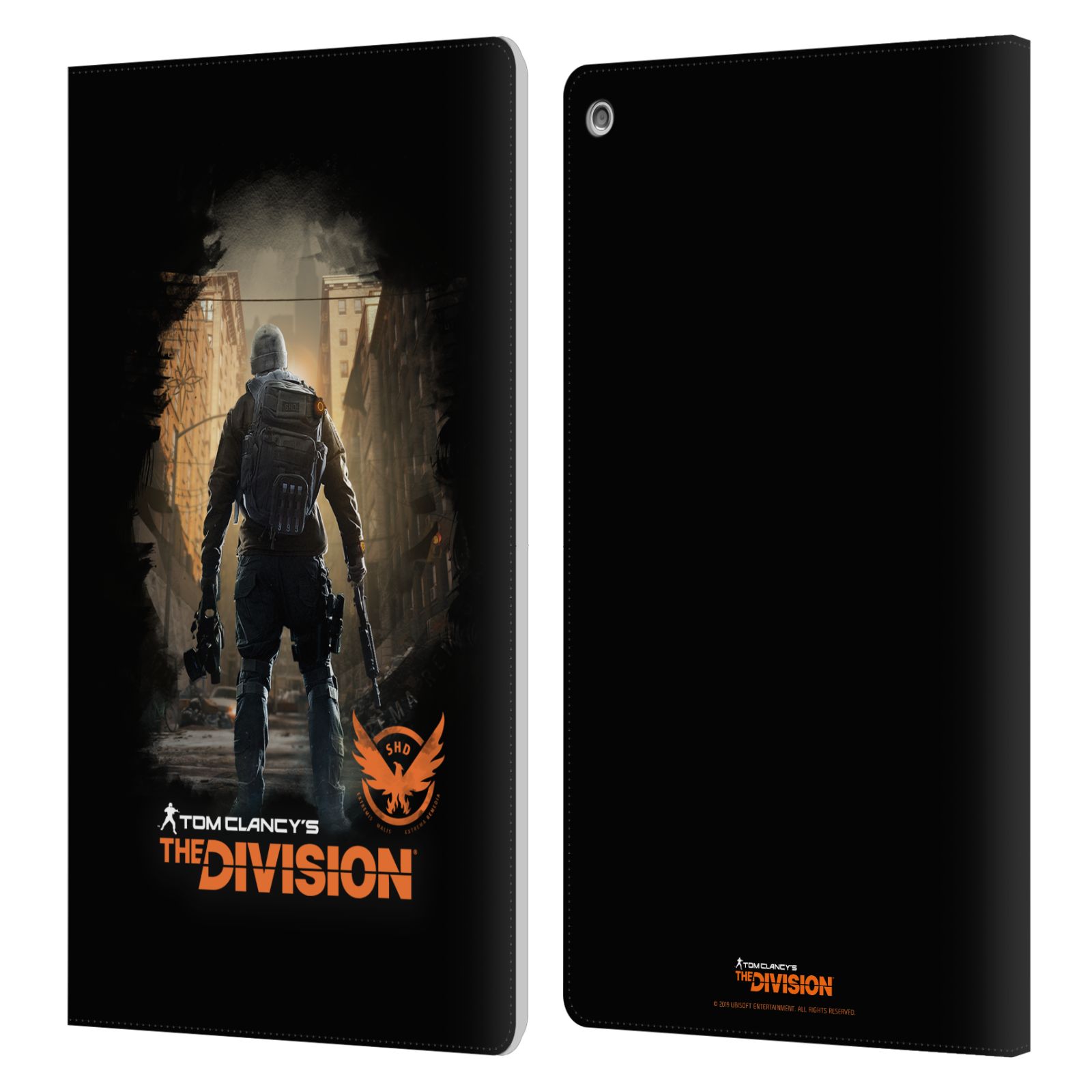 OFFICIAL TOM CLANCY'S THE DIVISION KEY ART LEATHER BOOK CASE FOR AMAZON FIRE