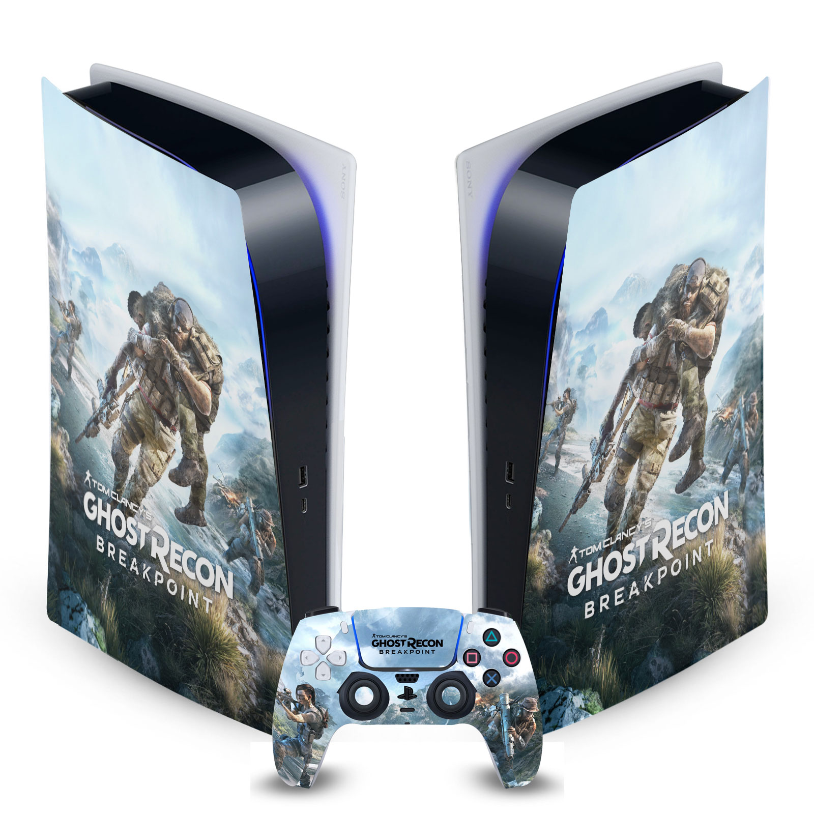 TOM CLANCY'S GHOST RECON BREAKPOINT ART SKIN FOR SONY PS5 DIGITAL EDITION BUNDLE