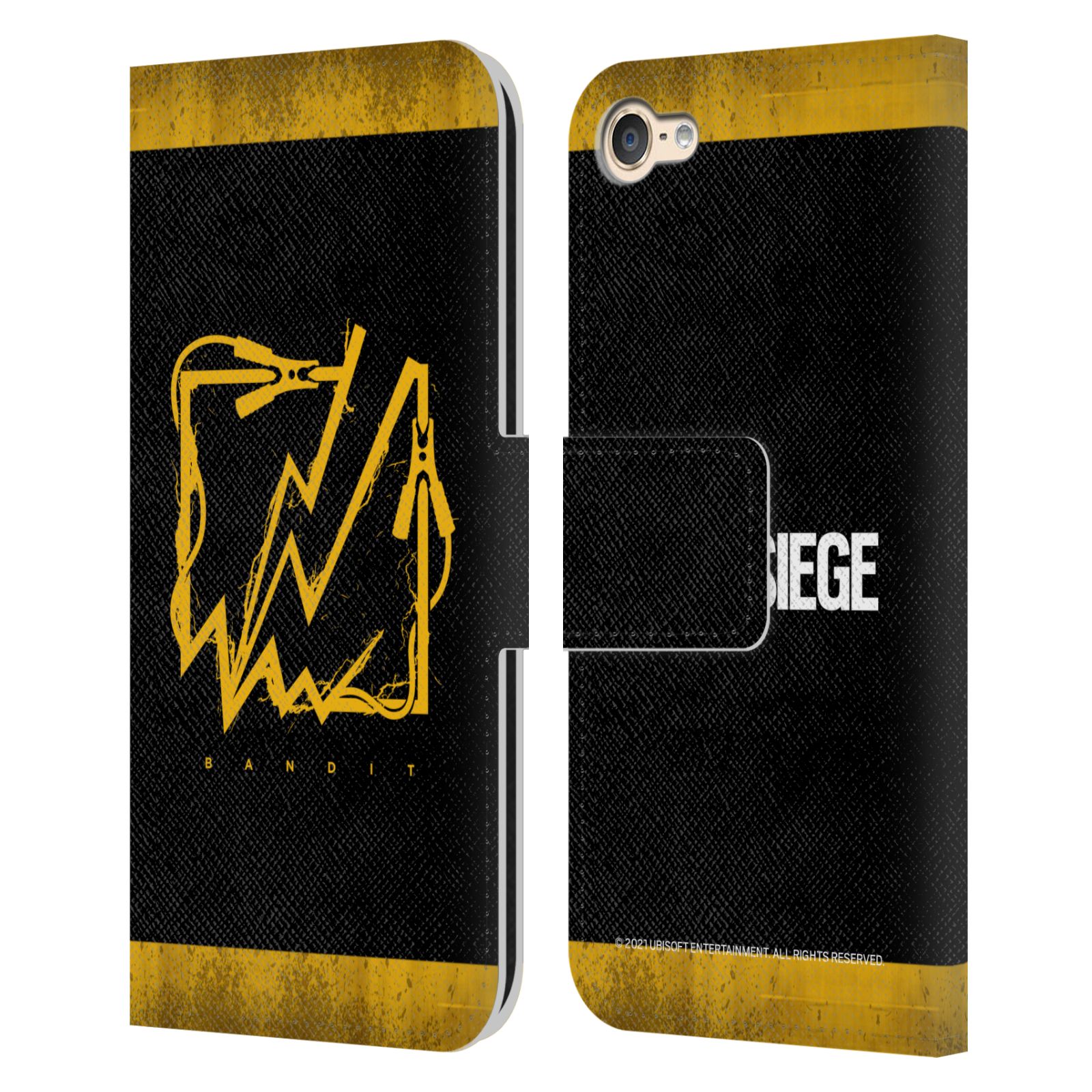 TOM CLANCY'S RAINBOW SIX SIEGE ICONS LEATHER BOOK CASE FOR APPLE iPOD TOUCH MP3 - Picture 7 of 11