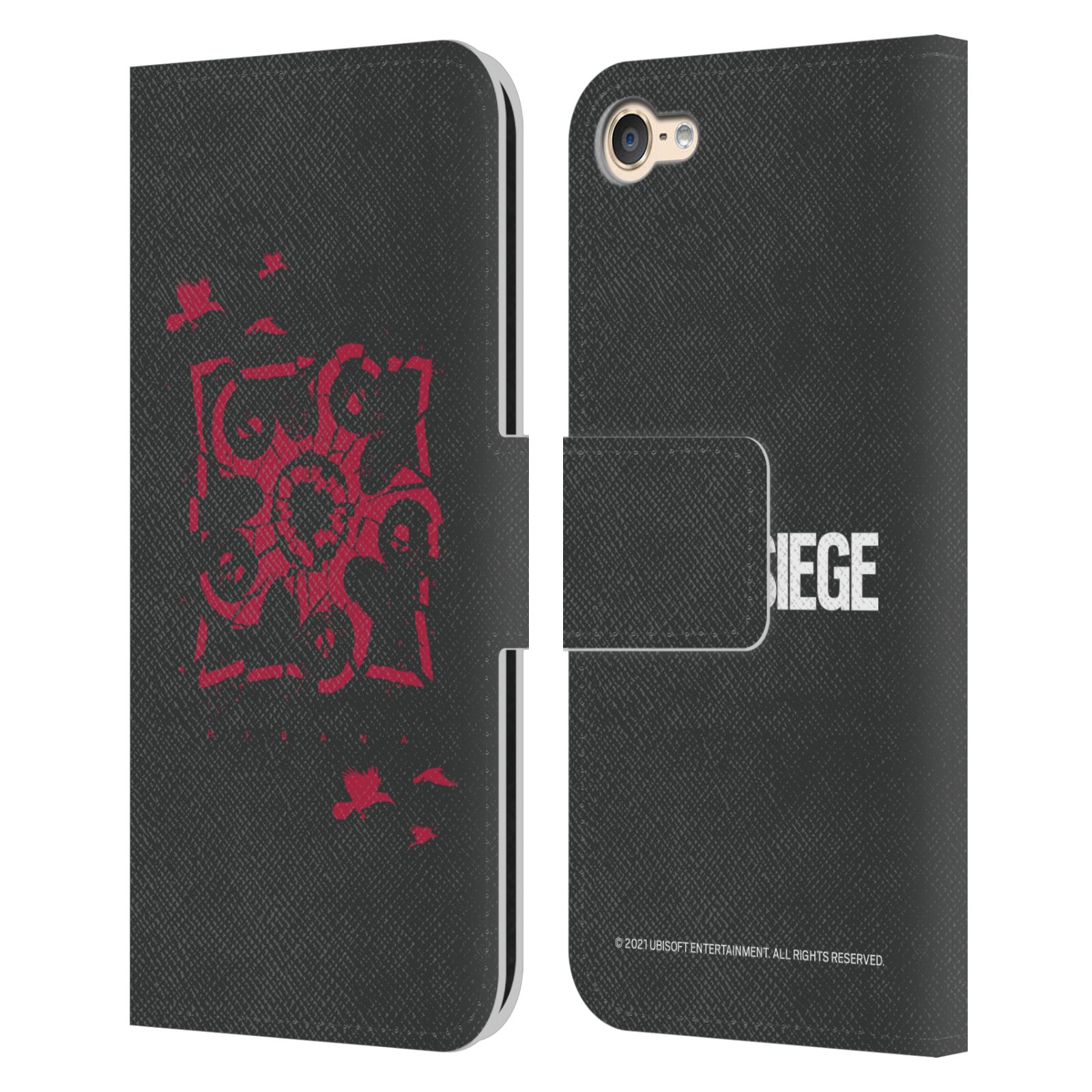 TOM CLANCY'S RAINBOW SIX SIEGE ICONS LEATHER BOOK CASE FOR APPLE iPOD TOUCH MP3 - Picture 8 of 11