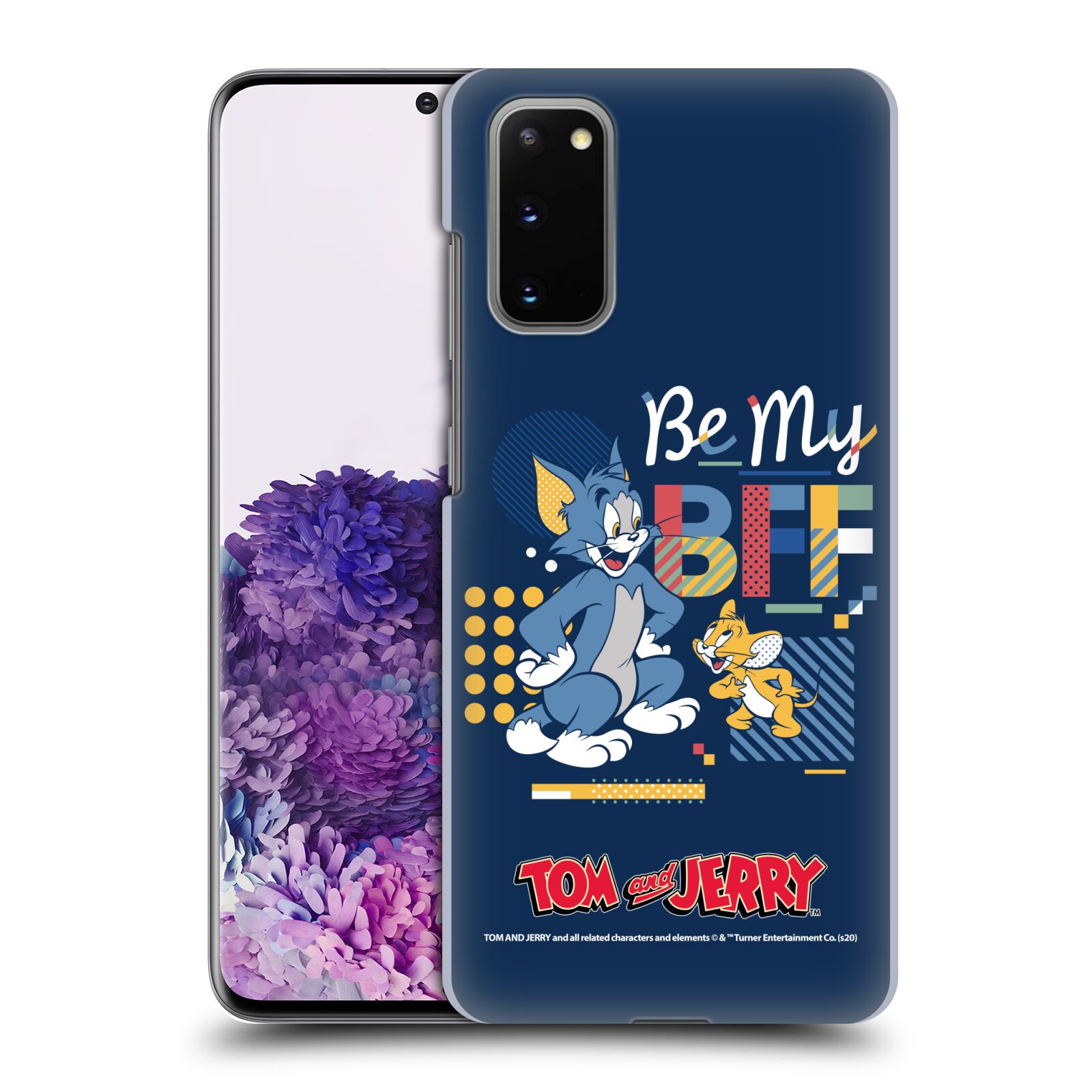 OFFICIAL TOM AND JERRY COLOR BLOCKS HARD BACK CASE FOR SAMSUNG PHONES 1