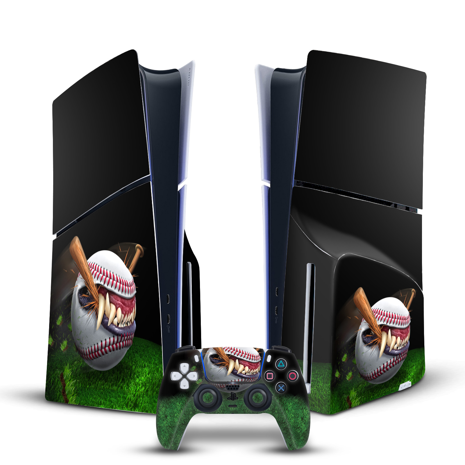 TOM WOOD MONSTERS & HORRORS VINYL SKIN FÜR PS5 SLIM DISC KONSOLE & CONTROLLER - Bild 9 von 15