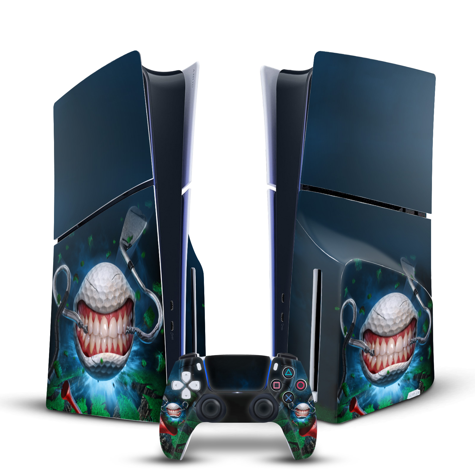 TOM WOOD MONSTERS & HORRORS VINYL SKIN FÜR PS5 SLIM DISC KONSOLE & CONTROLLER - Bild 11 von 15