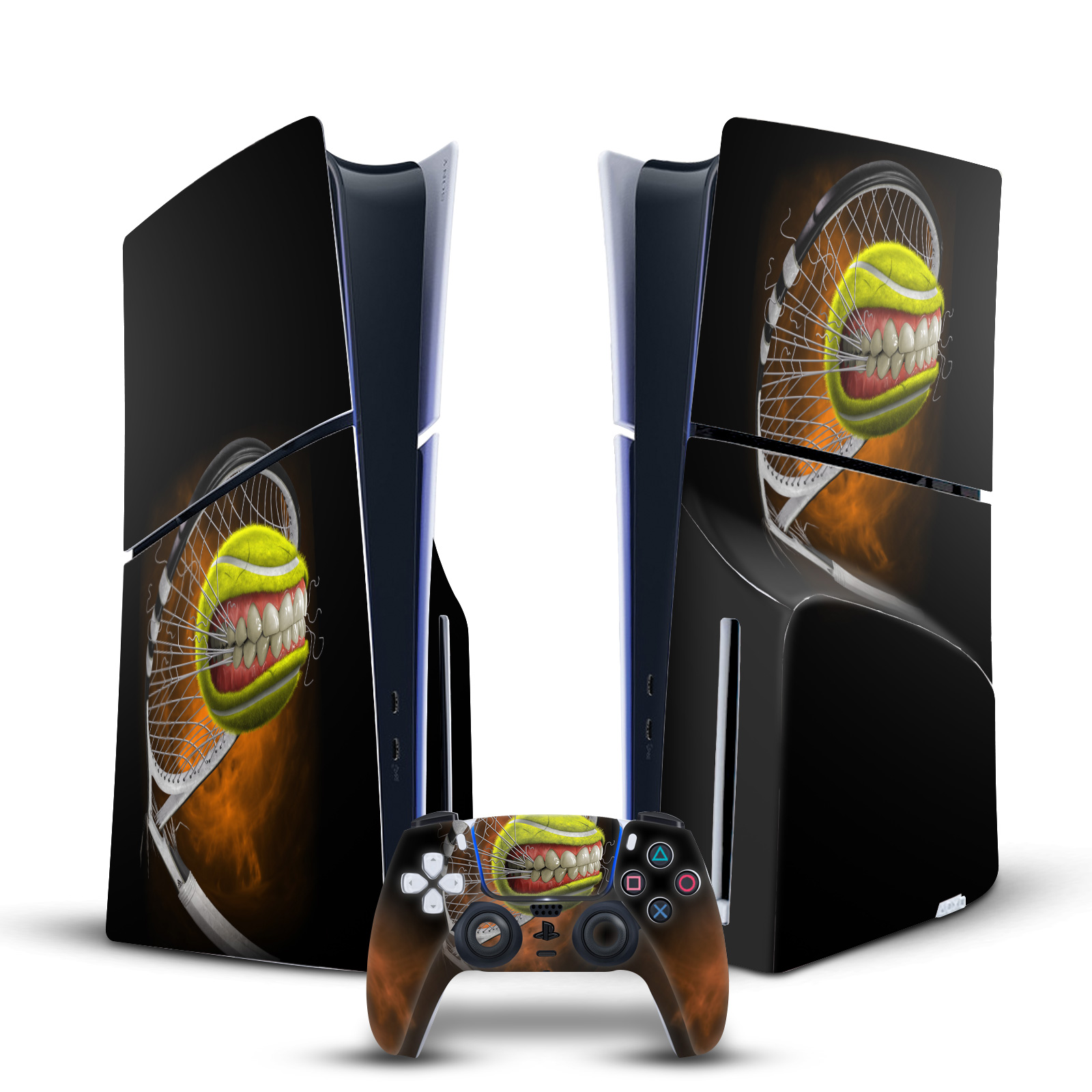 TOM WOOD MONSTERS & HORRORS VINYL SKIN FÜR PS5 SLIM DISC KONSOLE & CONTROLLER - Bild 14 von 15