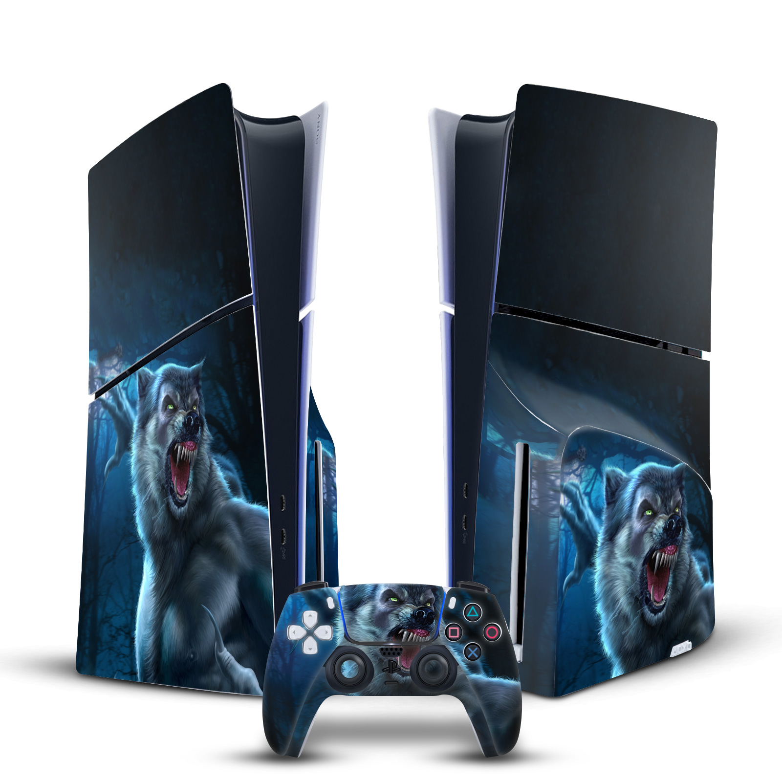 TOM WOOD MONSTERS & HORRORS VINYL SKIN FÜR PS5 SLIM DISC KONSOLE & CONTROLLER - Bild 15 von 15