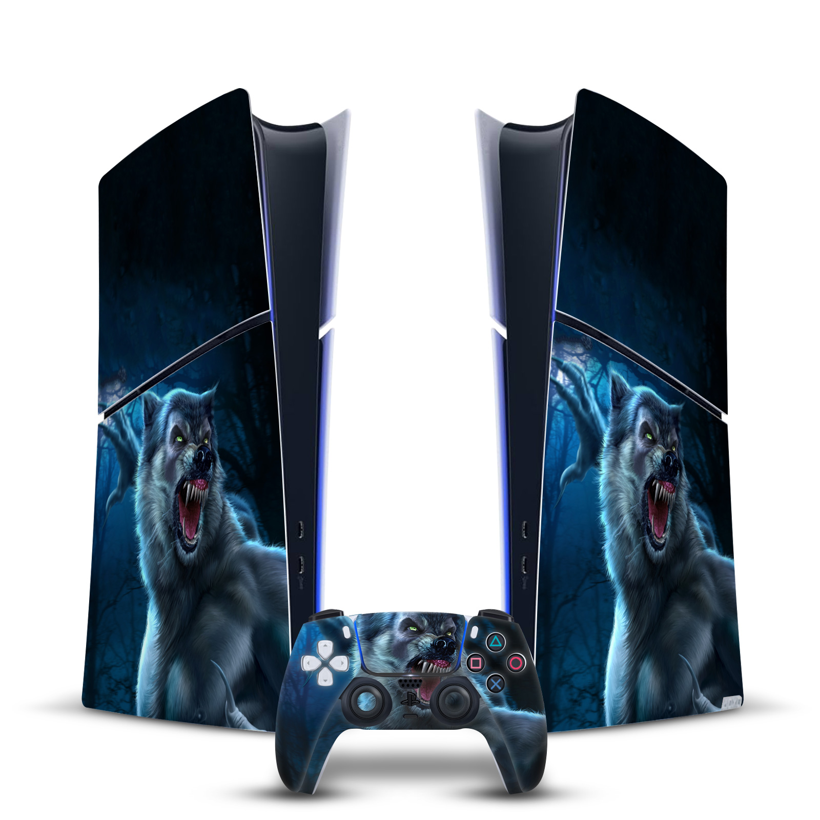 TOM WOOD MONSTERS & HORRORS VINYL SKIN FÜR PS5 SLIM DIGITAL KONSOLE & CONTROLLER - Bild 15 von 15