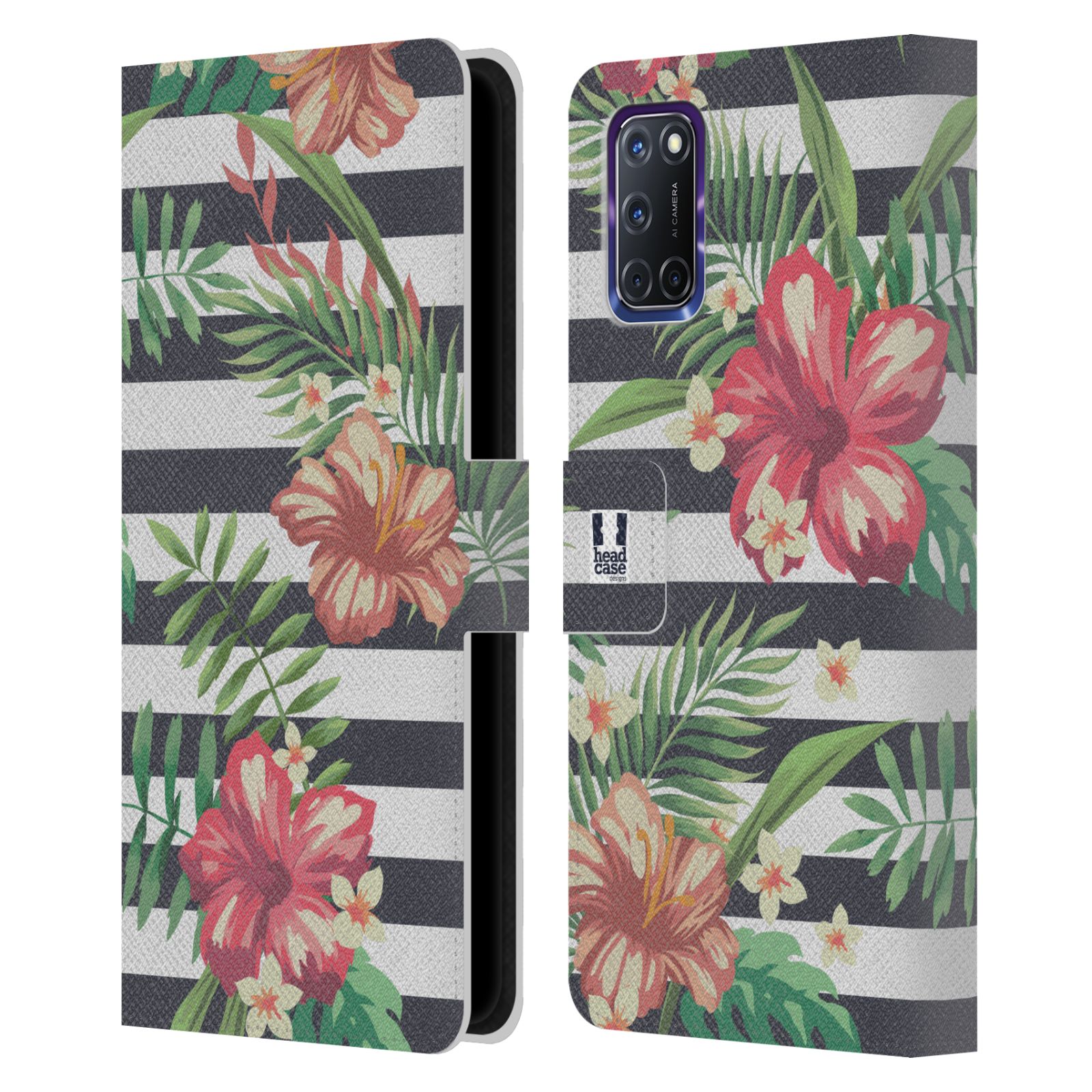 FUNDA Y PAPEL TAPIZ DE CUERO CON ESTAMPADO TROPICAL HEAD CASE DESIGNS PARA TELÉFONOS OPPO - Imagen 14 de 14