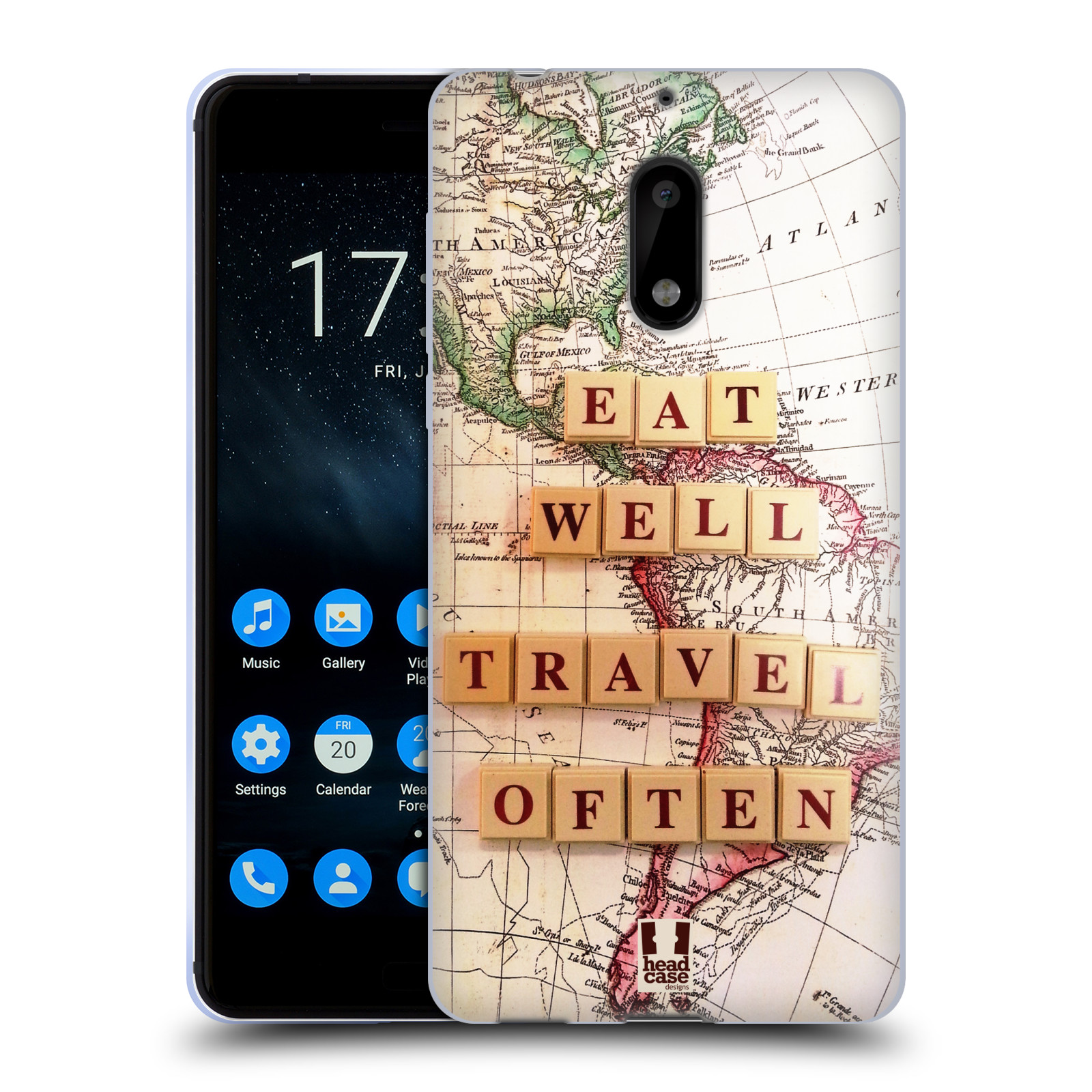 HEAD CASE DESIGNS TRAVEL THE WORLD-SOFT-GEL-SCHUTZHÜLLE FÜR NOKIA HANDYS 1 - Bild 10 von 14