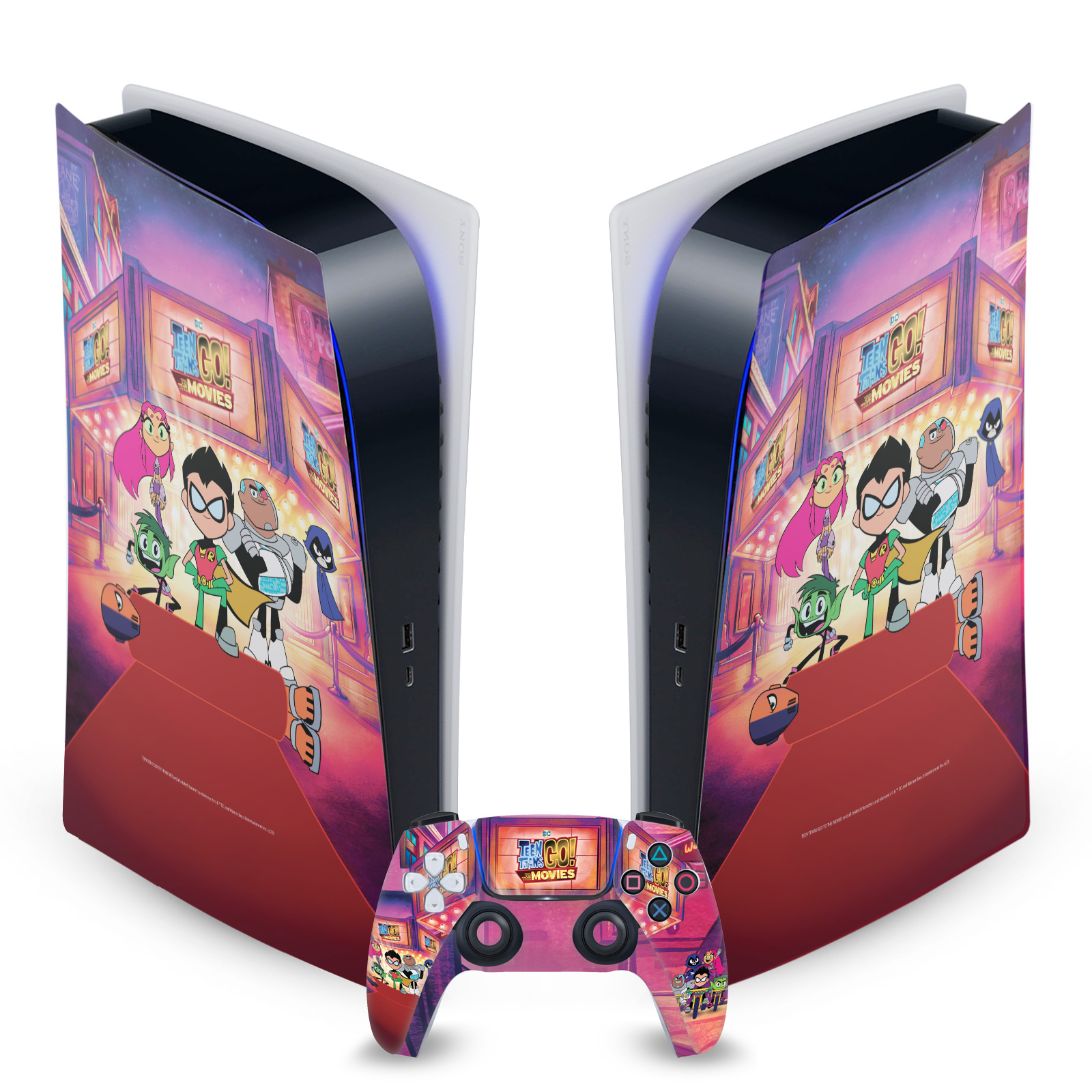 TEEN TITANS GO! TO THE MOVIES GRAPHICS SKIN FOR SONY PS5 DIGITAL EDITION BUNDLE