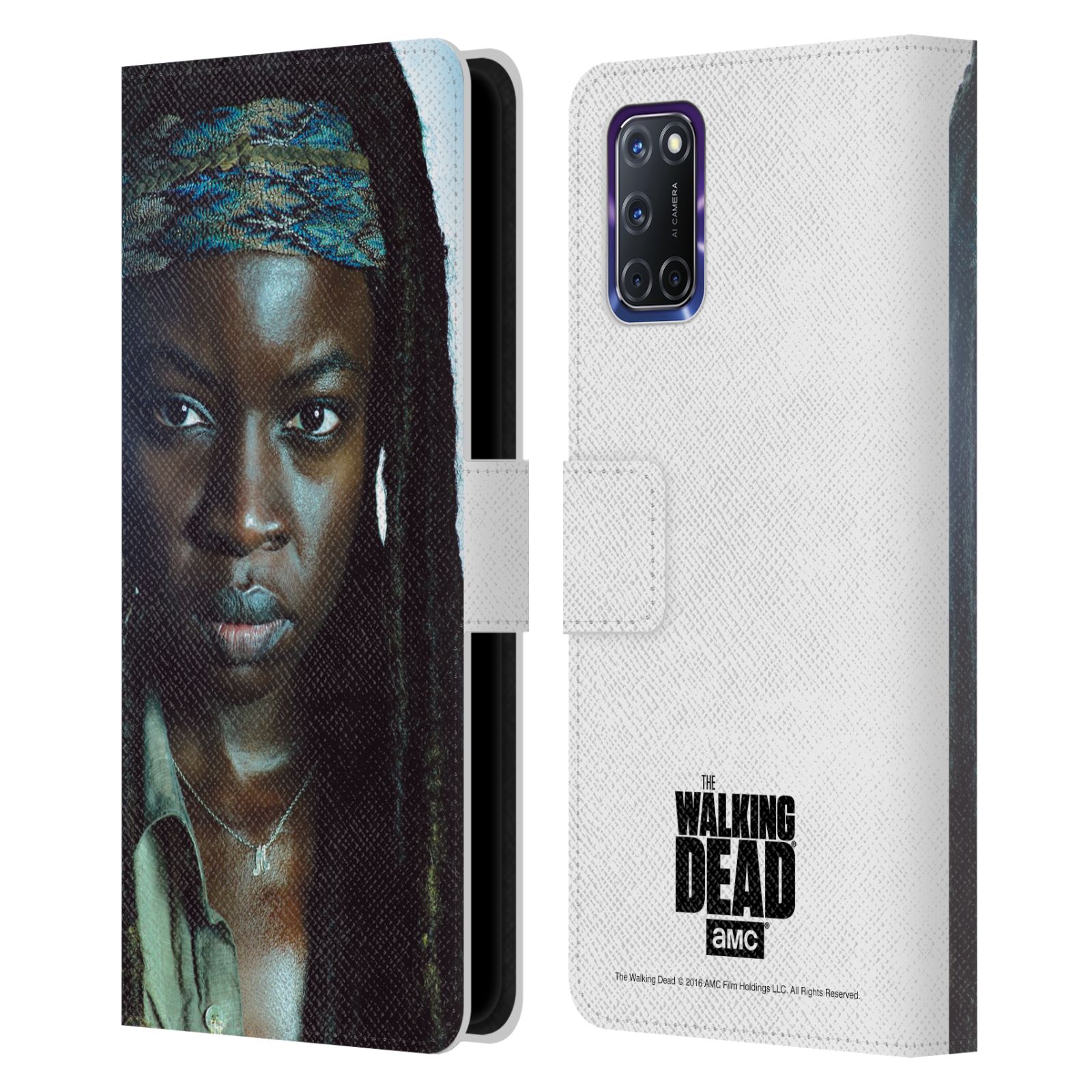 OFFICIAL AMC THE WALKING DEAD CHARACTERS LEATHER BOOK CASE FOR OPPO PHONES