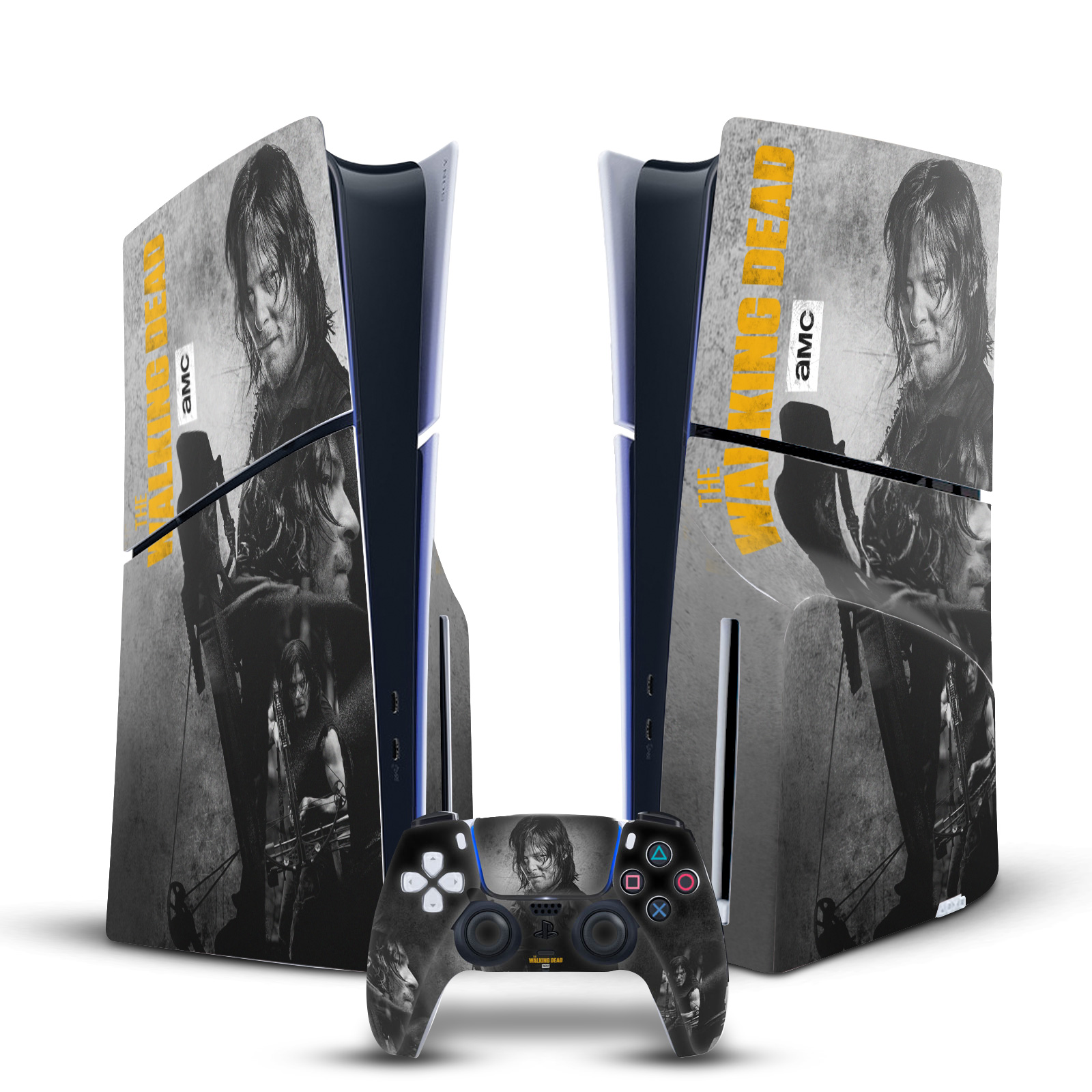 THE WALKING DEAD DARYL DIXON GRAPHICS SKIN FOR SONY PS5 SLIM DISC EDITION BUNDLE