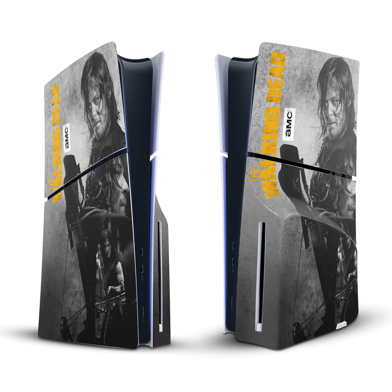 THE WALKING DEAD DARYL DIXON GRAPHICS VINYL SKIN FOR SONY PS5 SLIM DISC CONSOLE