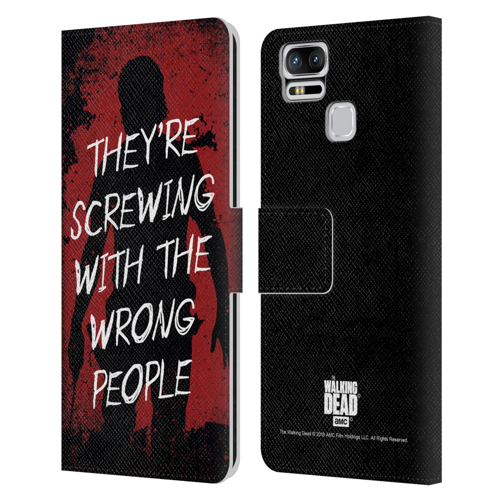 THE WALKING DEAD RICK GRIMES LEGACY LEATHER BOOK CASE FOR ASUS ZENFONE PHONES - Picture 7 of 7