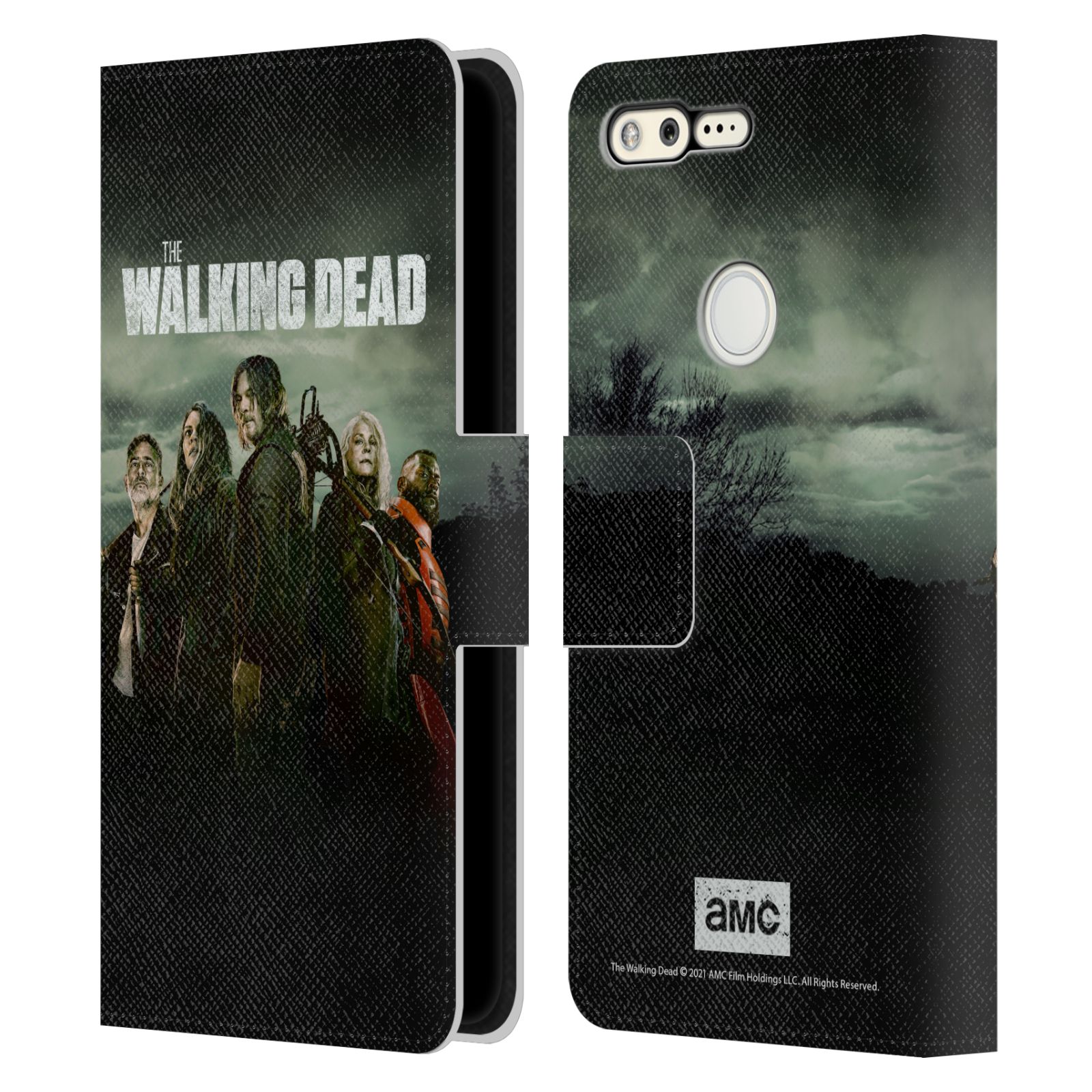 AMC THE WALKING DEAD SEASON 11 KEY ART LEATHER BOOK CASE FOR GOOGLE PHONES - Picture 7 of 7