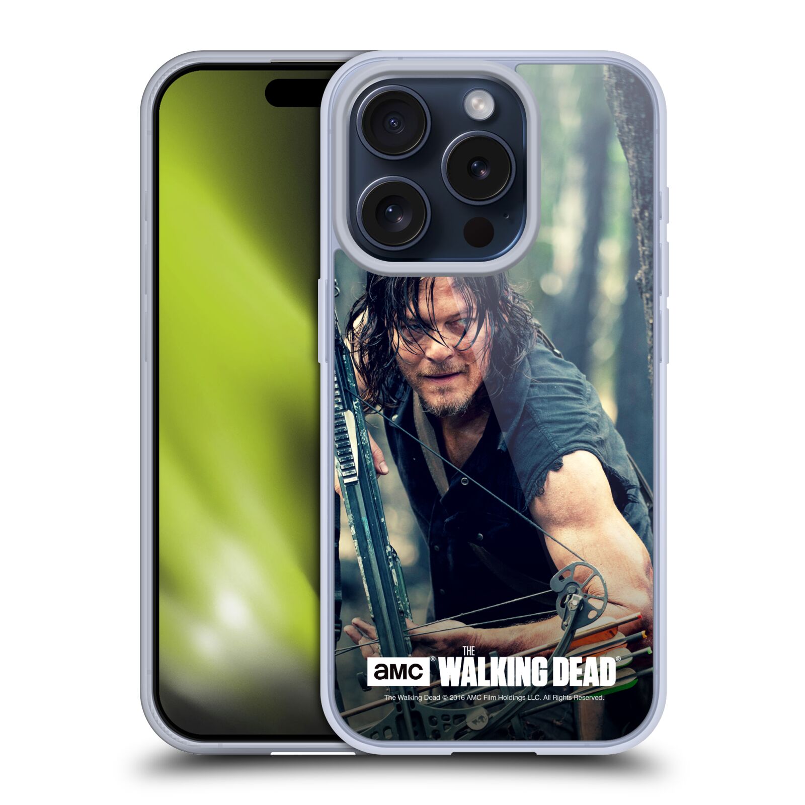 OFFICIAL AMC THE WALKING DEAD DARYL DIXON SOFT GEL CASE FOR APPLE iPHONE PHONES