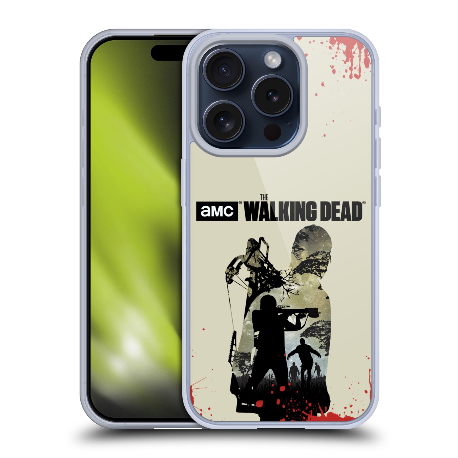 OFFICIAL AMC THE WALKING DEAD SILHOUETTES SOFT GEL CASE FOR APPLE iPHONE PHONES - Picture 8 of 15