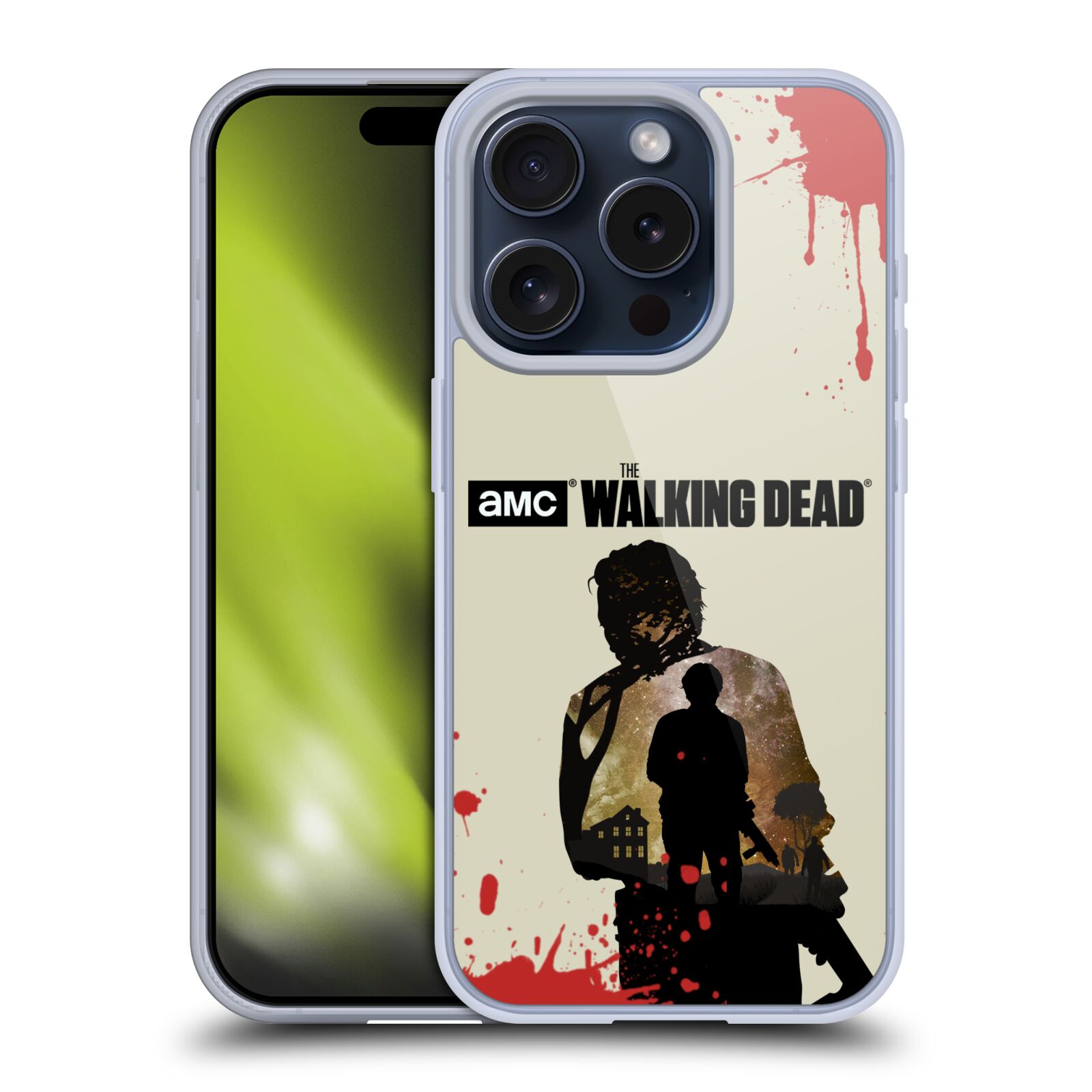 OFFICIAL AMC THE WALKING DEAD SILHOUETTES SOFT GEL CASE FOR APPLE iPHONE PHONES - Picture 9 of 15