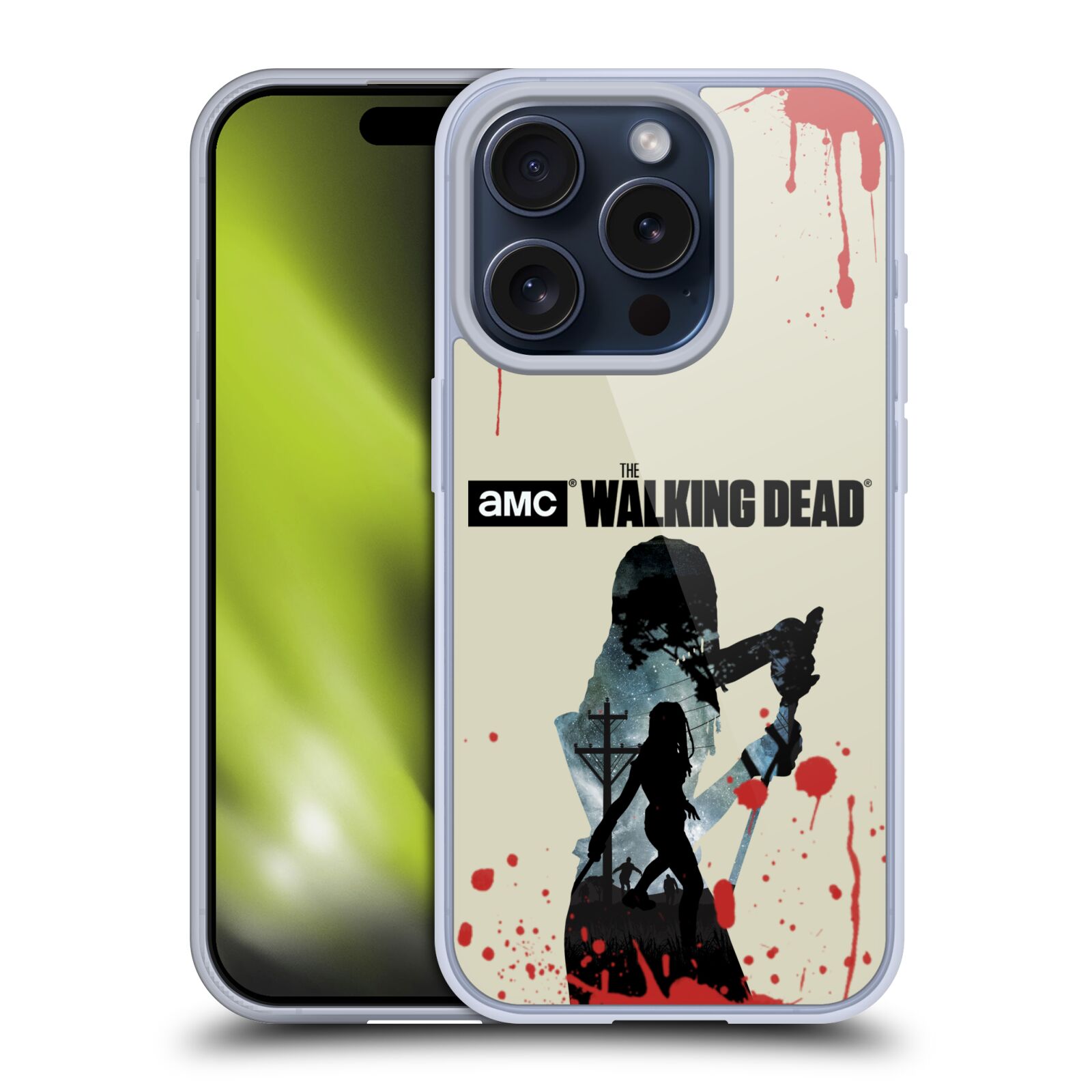 OFFICIAL AMC THE WALKING DEAD SILHOUETTES SOFT GEL CASE FOR APPLE iPHONE PHONES - Picture 11 of 15
