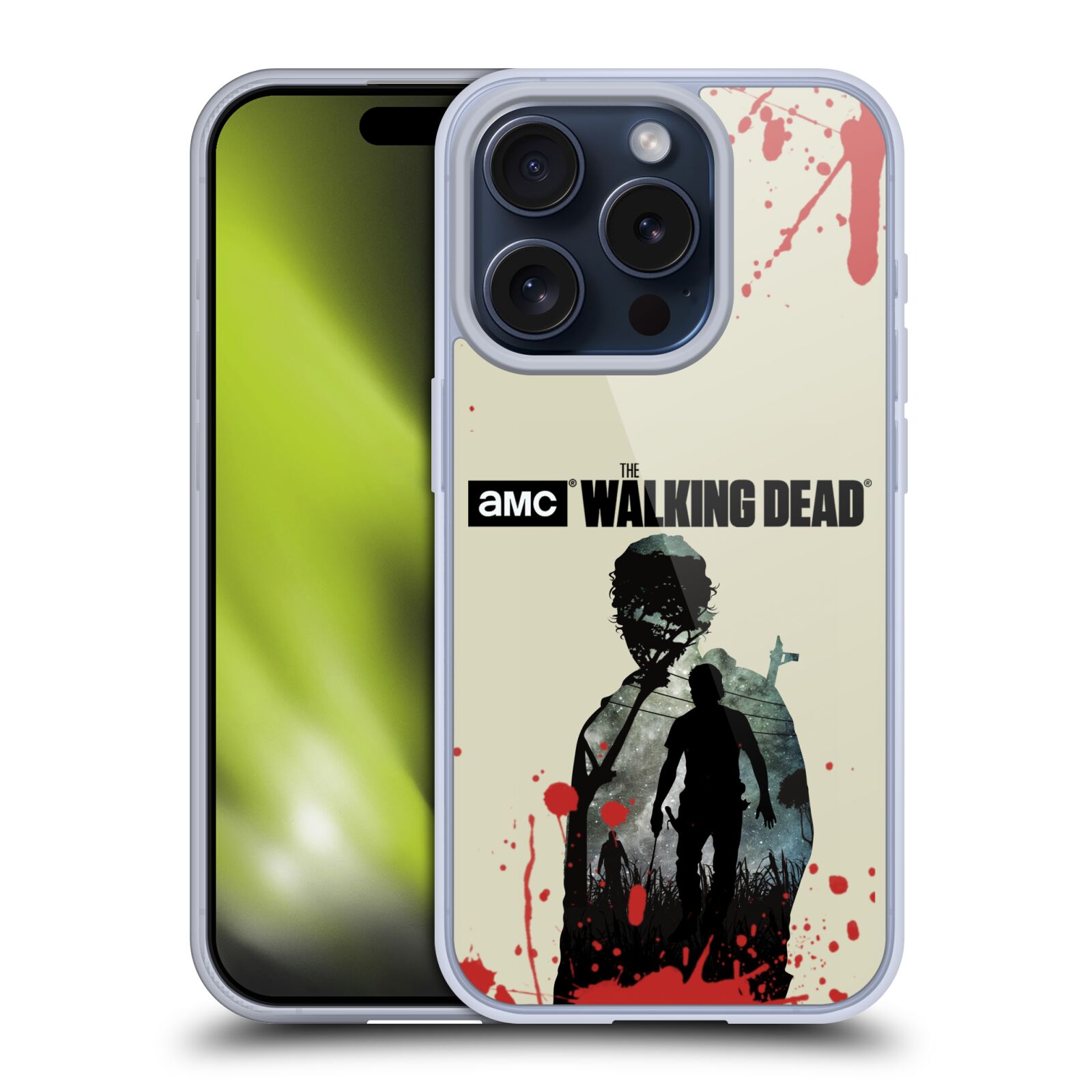 OFFICIAL AMC THE WALKING DEAD SILHOUETTES SOFT GEL CASE FOR APPLE iPHONE PHONES - Picture 12 of 15