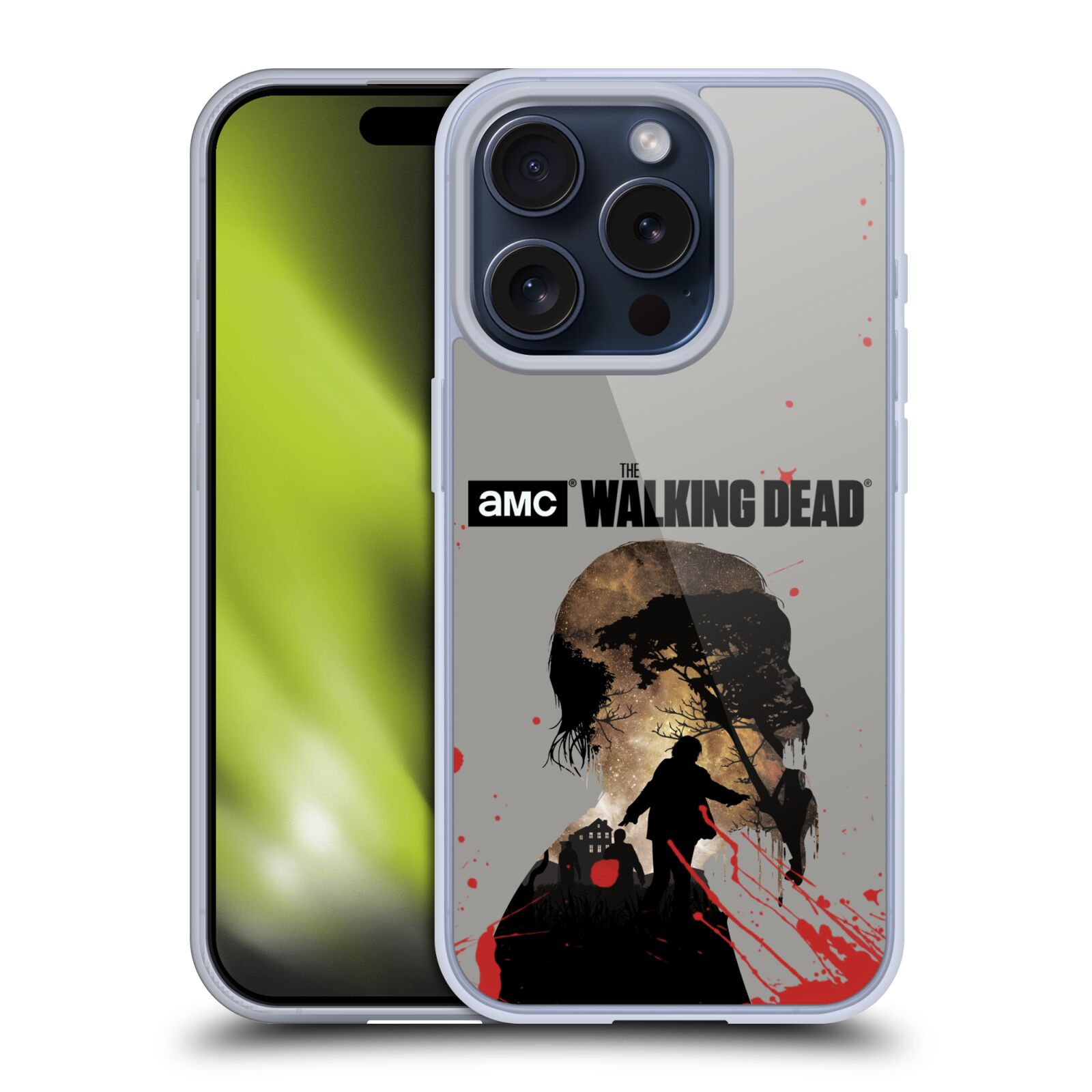 OFFICIAL AMC THE WALKING DEAD SILHOUETTES SOFT GEL CASE FOR APPLE iPHONE PHONES - Picture 14 of 15