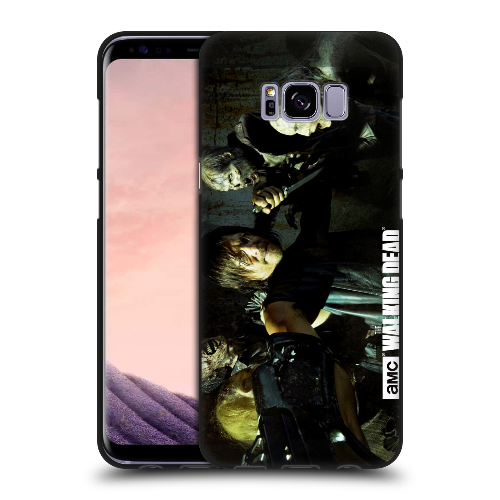 amc the walking dead walkers and characters black gel case for