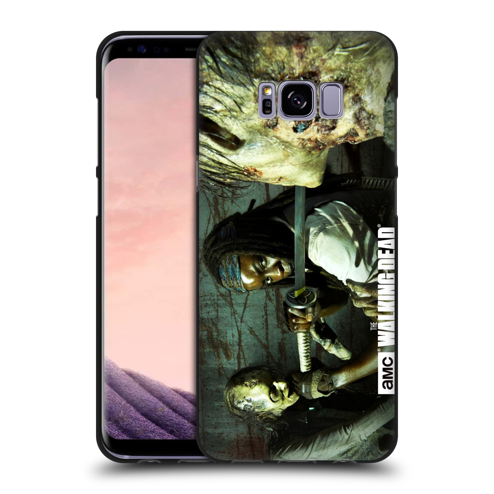 amc the walking dead walkers and characters black gel case for