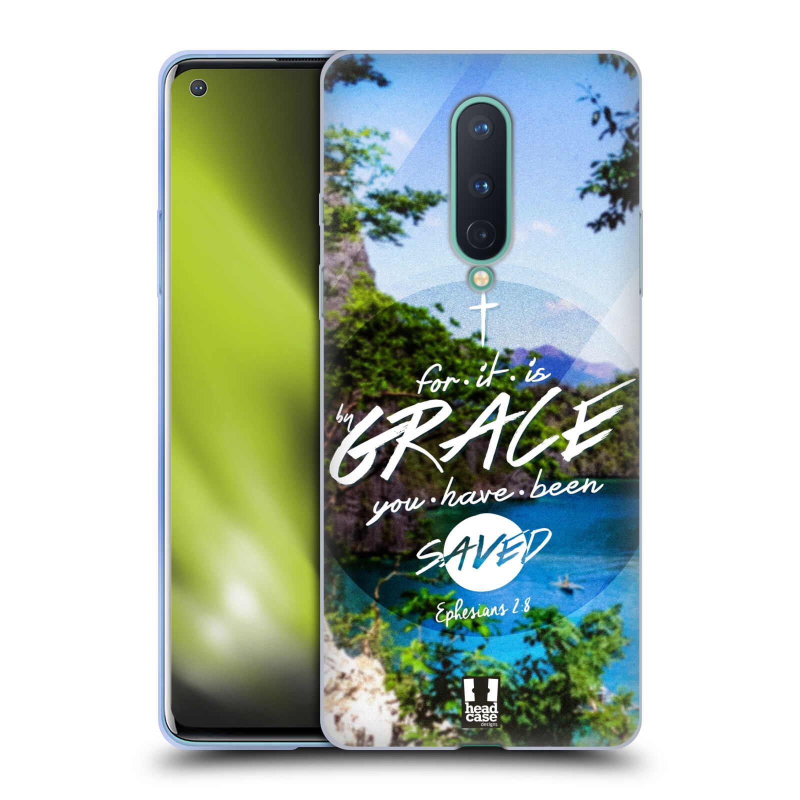 FUNDA HEAD CASE DESIGNS CON DIBUJO DE GEL SUAVE CHRISTIAN TYPO 3 PARA TELÉFONOS GOOGLE ONEPLUS - Imagen 8 de 12