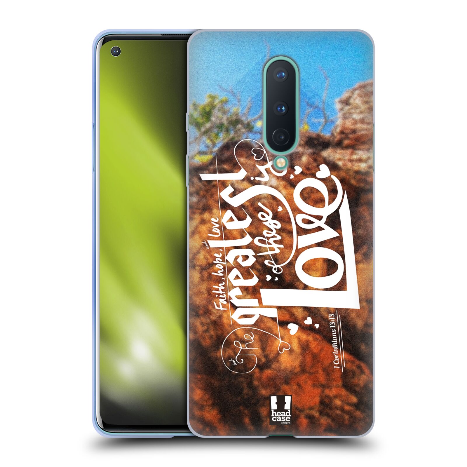 FUNDA HEAD CASE DESIGNS CON DIBUJO DE GEL SUAVE CHRISTIAN TYPO 3 PARA TELÉFONOS GOOGLE ONEPLUS - Imagen 9 de 12