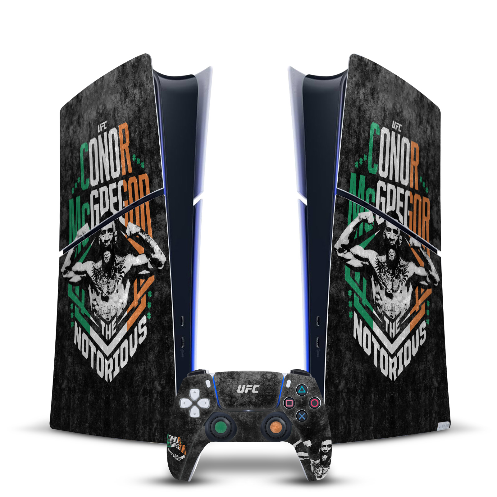 UFC GRAPHICS VINYL SKIN FOR PS5 SLIM DIGITAL EDITION CONSOLE & CONTROLLER