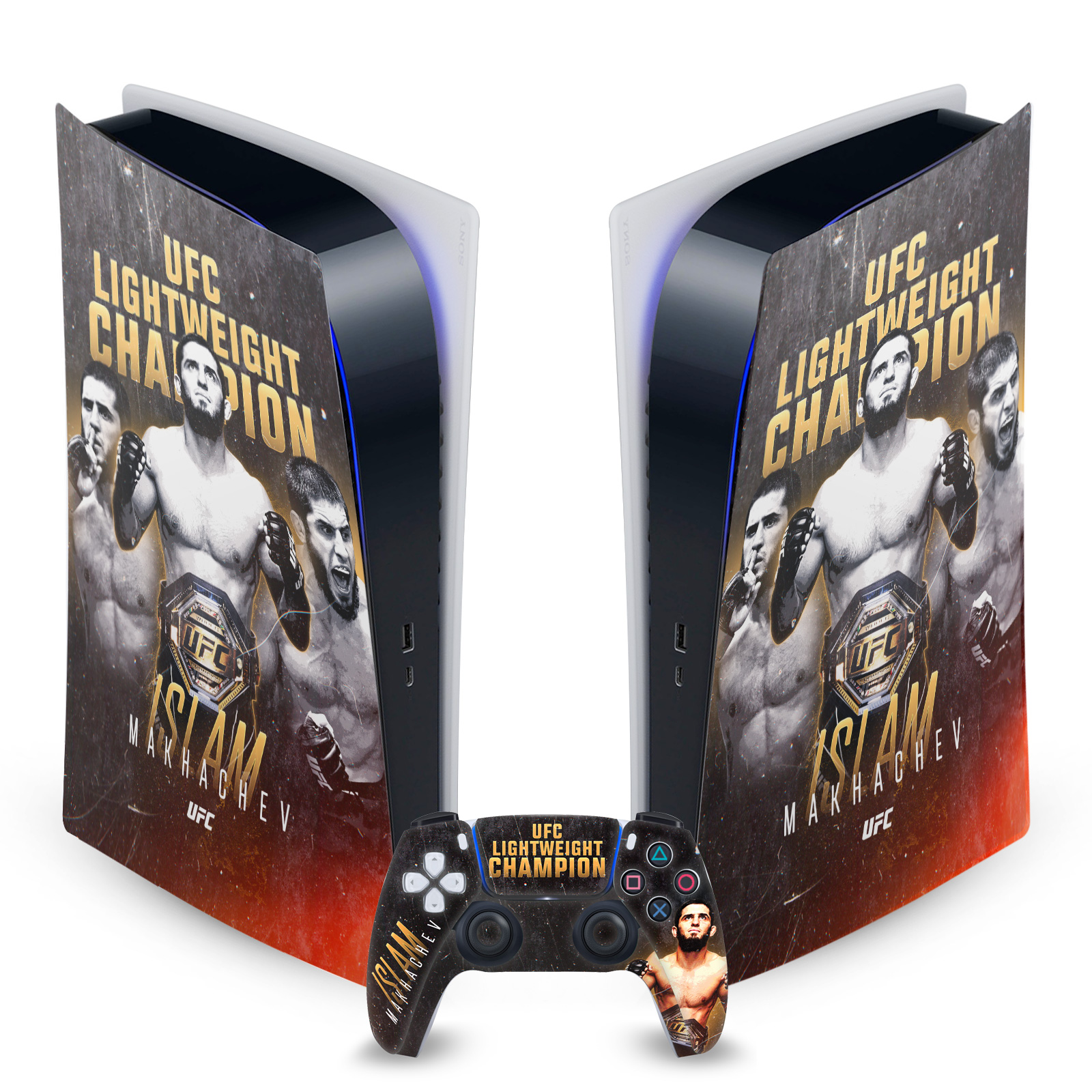 OFFICIAL UFC ISLAM MAKHACHEV VINYL SKIN FOR SONY PS5 DIGITAL EDITION BUNDLE